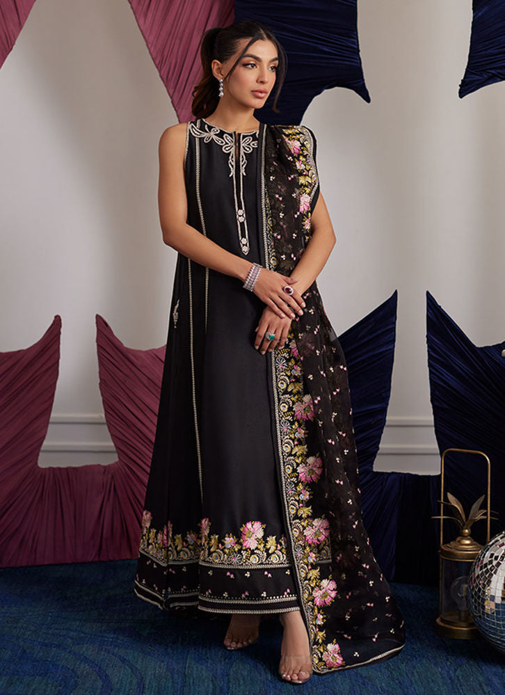 Farah Talib Aziz Alvina Onyx Shirt And Dupatta Online Shopping