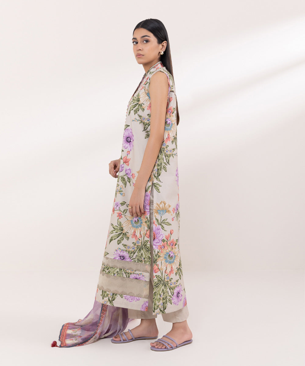 Sapphire  3 Piece Printed Cambric Suit 00U3PDY24V58 Online Shopping