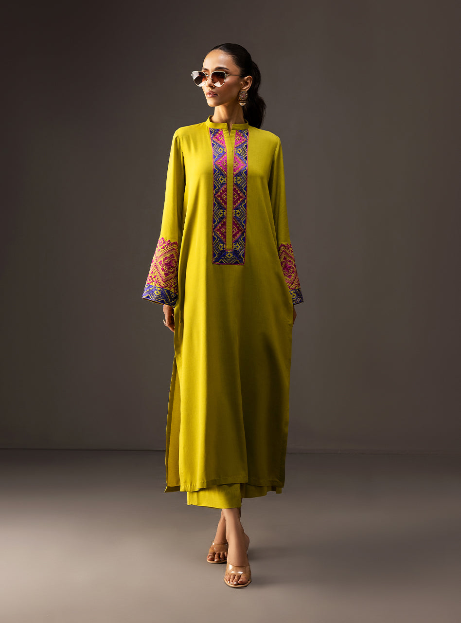 Zainab Chottani Lime Serenade Online Shopping