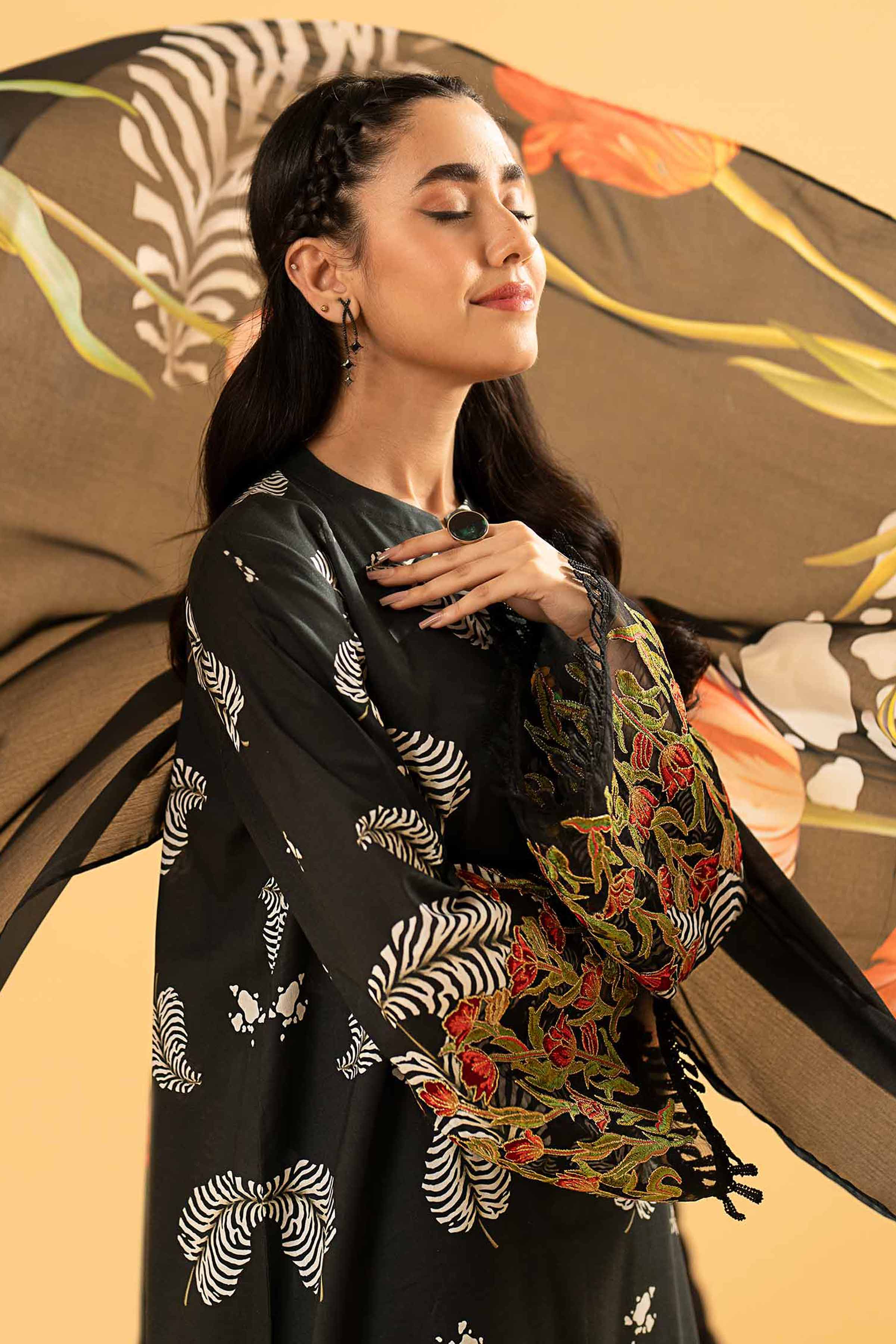 Nishat Linen 3 Piece - Digital Printed Embroidered Suit - 42401787 Online Shopping