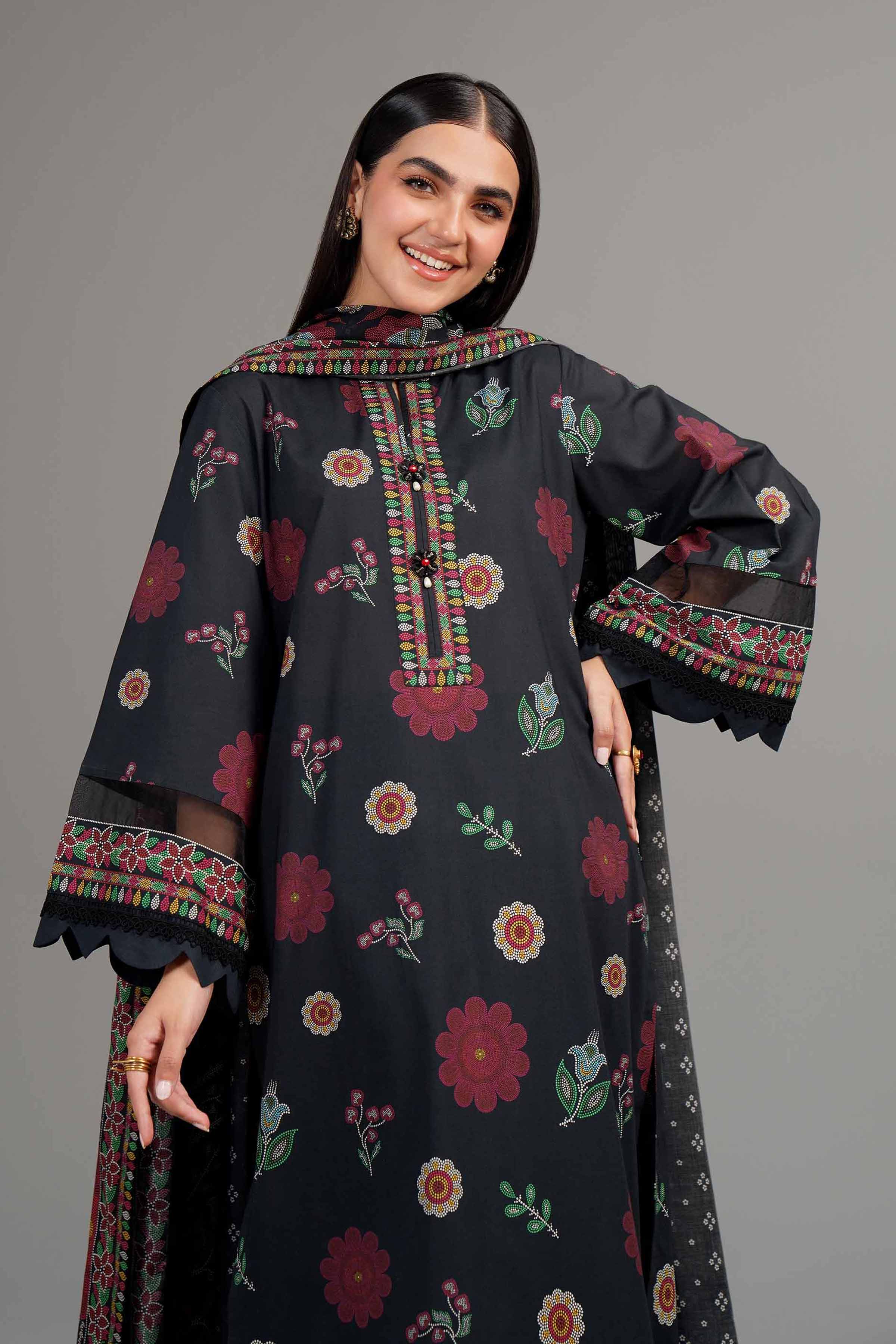 Nishat Linen 3 Piece - Printed Suit - 42402007 Online Shopping