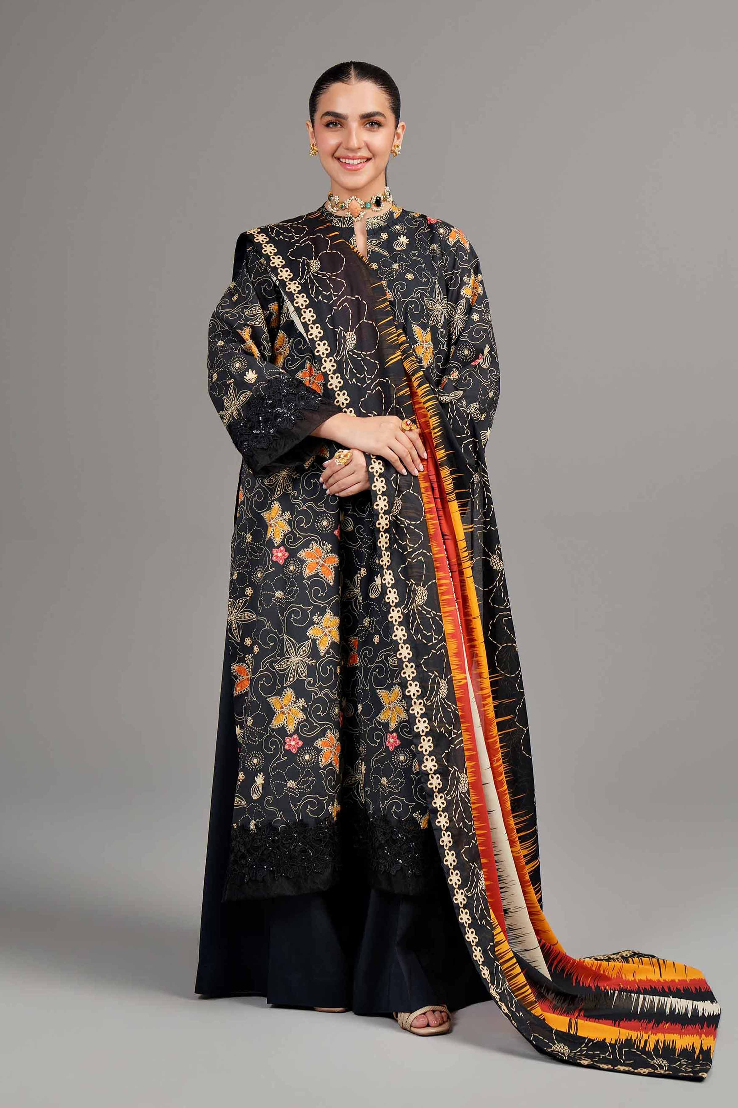 Nishat Linen 3 Piece - Printed Suit - 42402013 Online Shopping