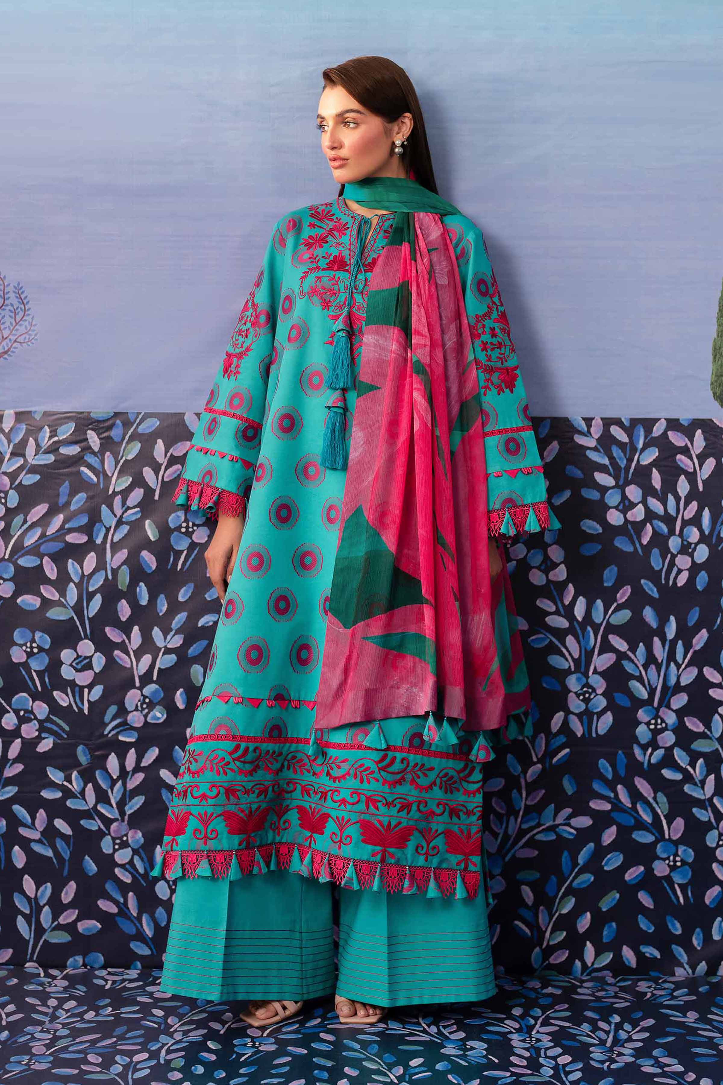 Nishat Linen 3 Piece - Jacquard Embroidered Suit - 42501094 Online Shopping