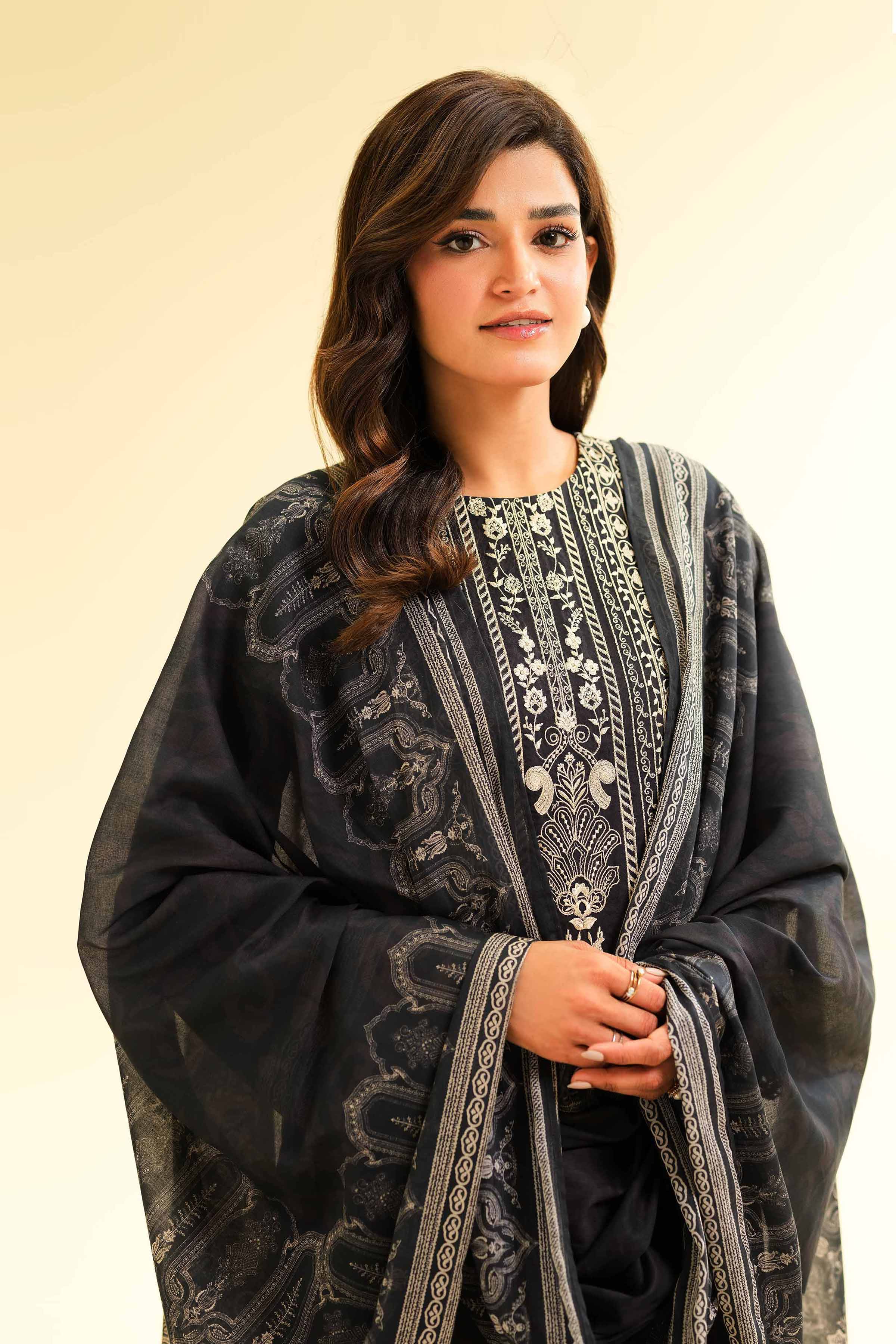 Nishat Linen 2 Piece - Printed Embroidered Suit - 42501163 Online Shopping
