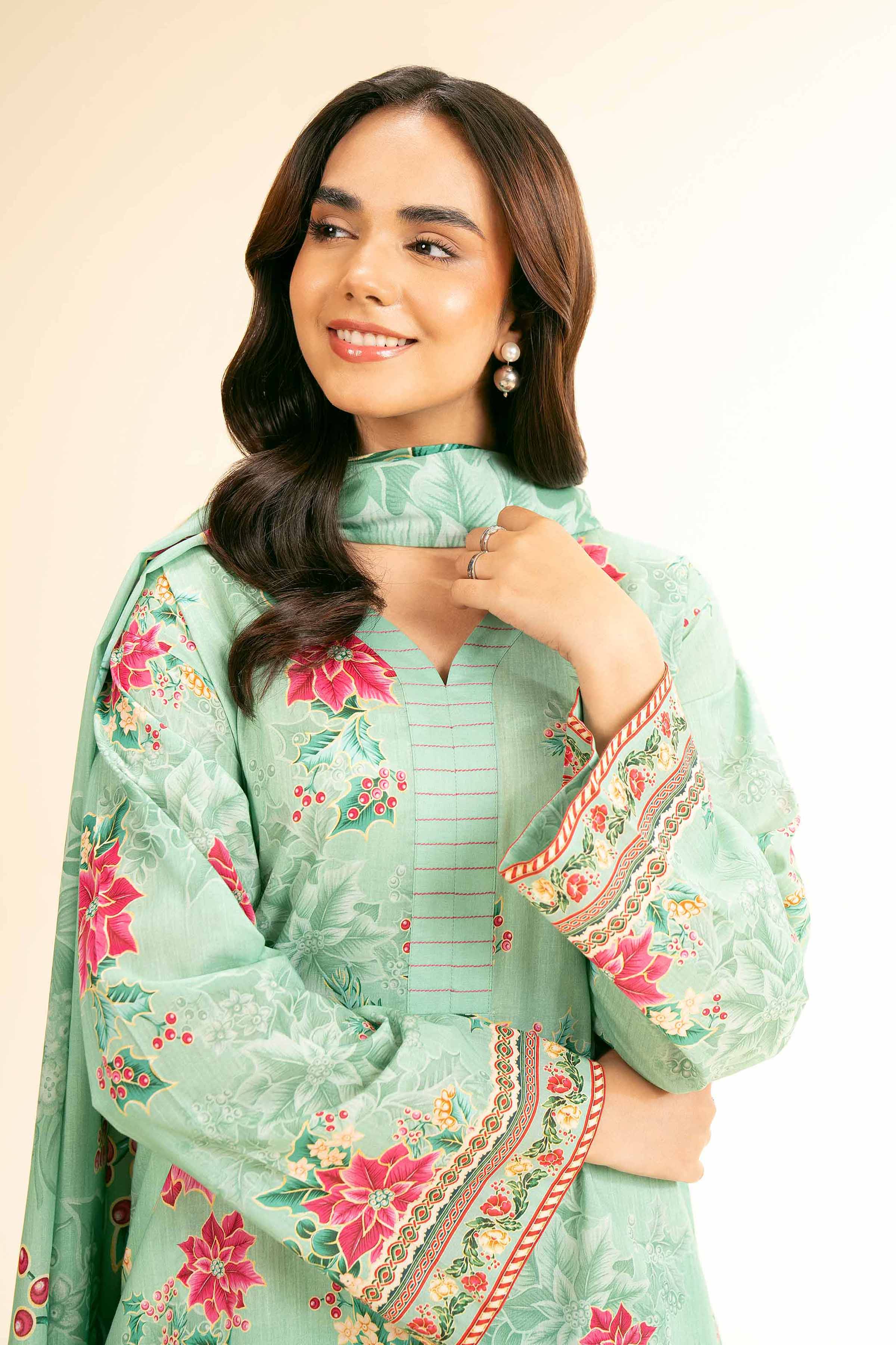 Nishat Linen 3 Piece - Digital Printed Suit - 42501187 Online Shopping