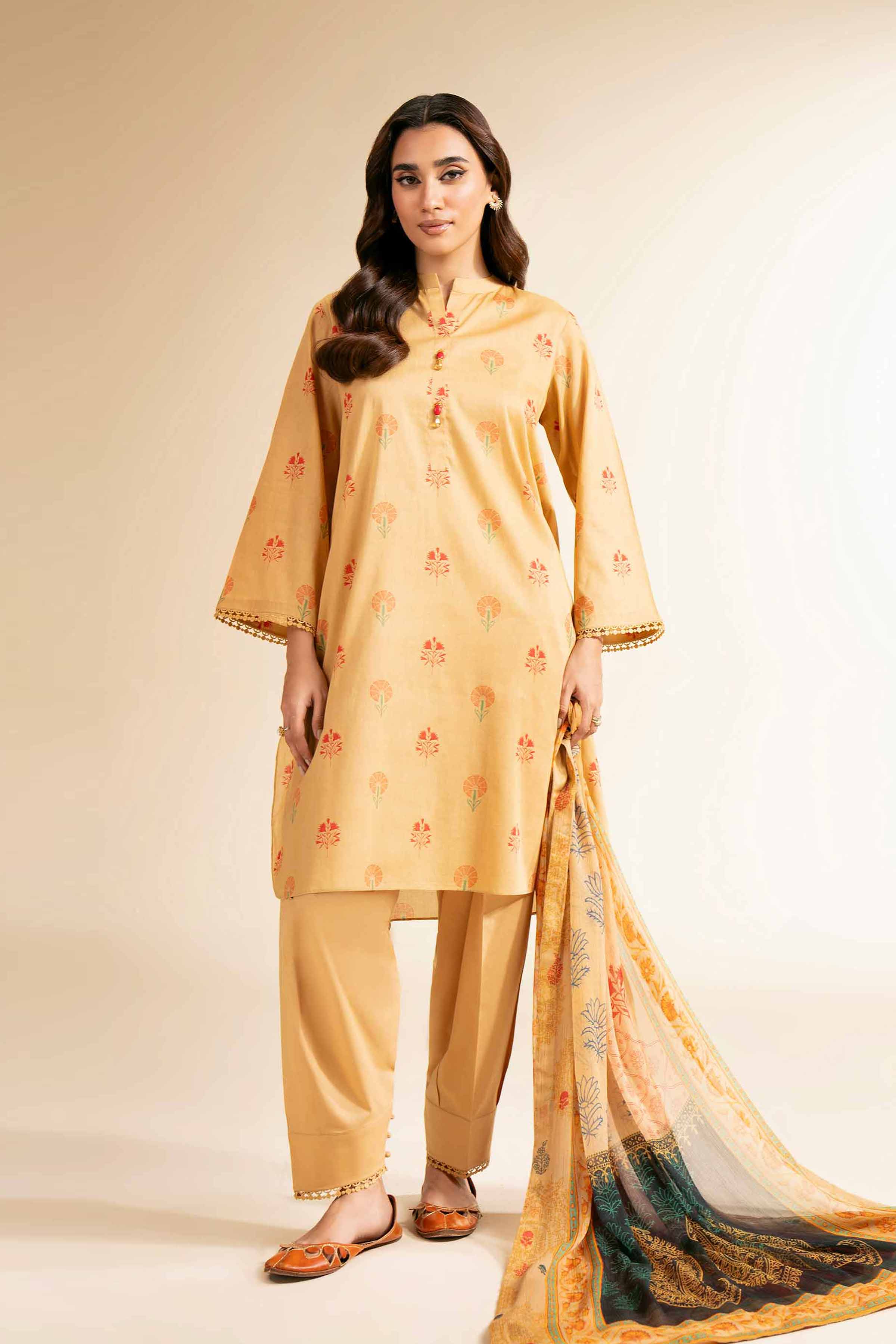 Nishat Linen 3 Piece - Printed Suit - 42501228 Online Shopping