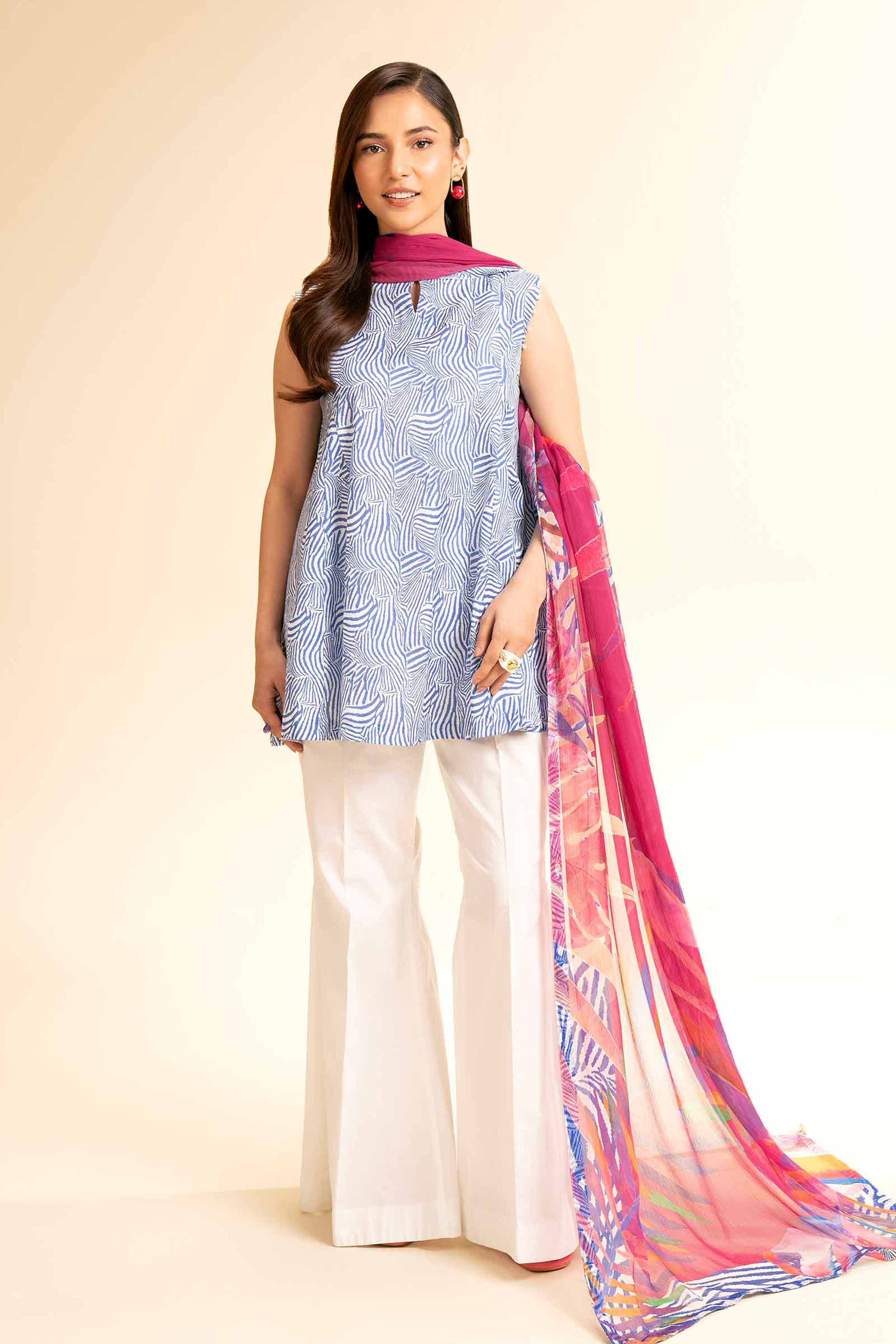 Nishat Linen 3 Piece - Printed Suit - 42501235 Online Shopping