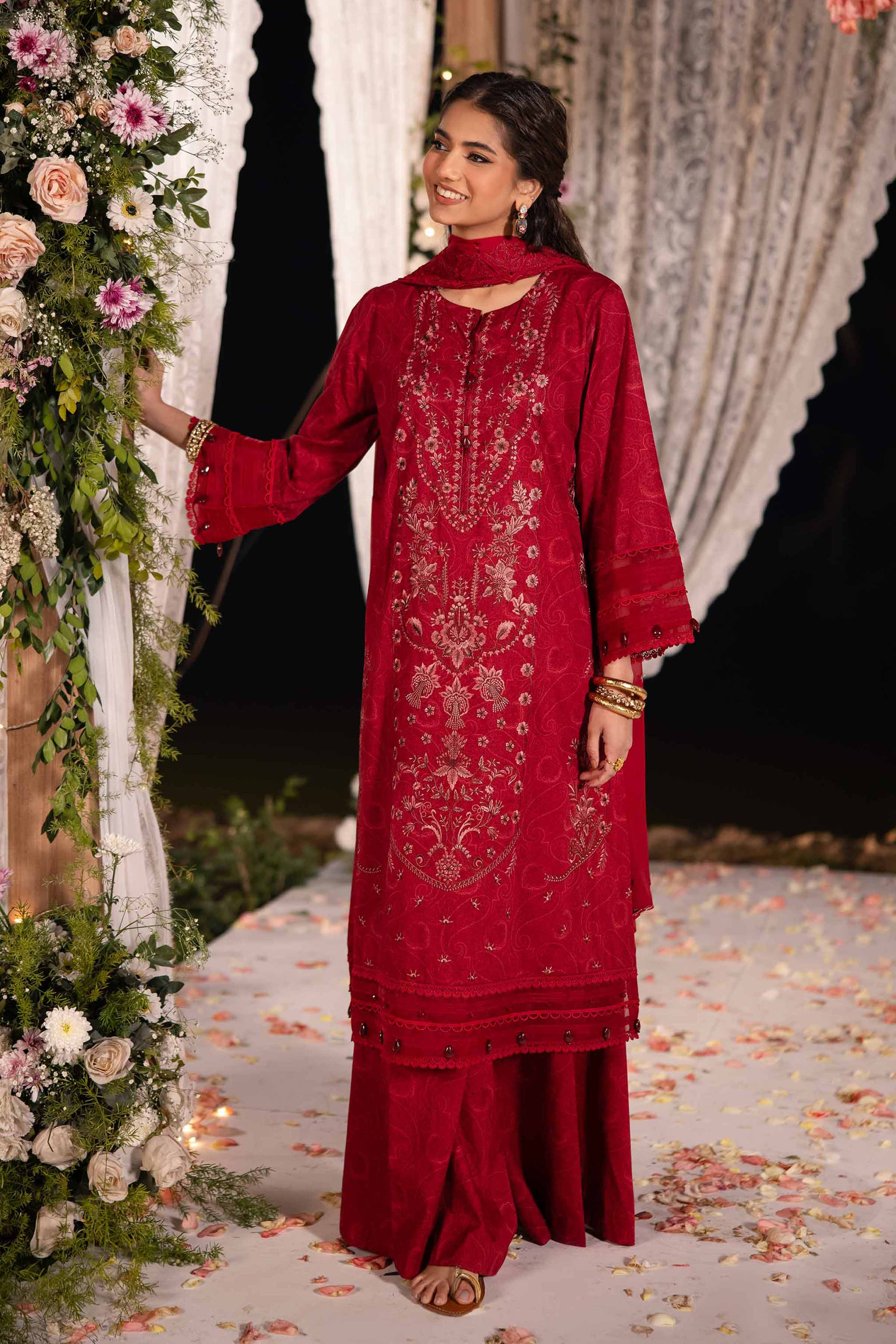 Nishat Linen 3 Piece - Printed Embroidered Suit - 42501283 Online Shopping
