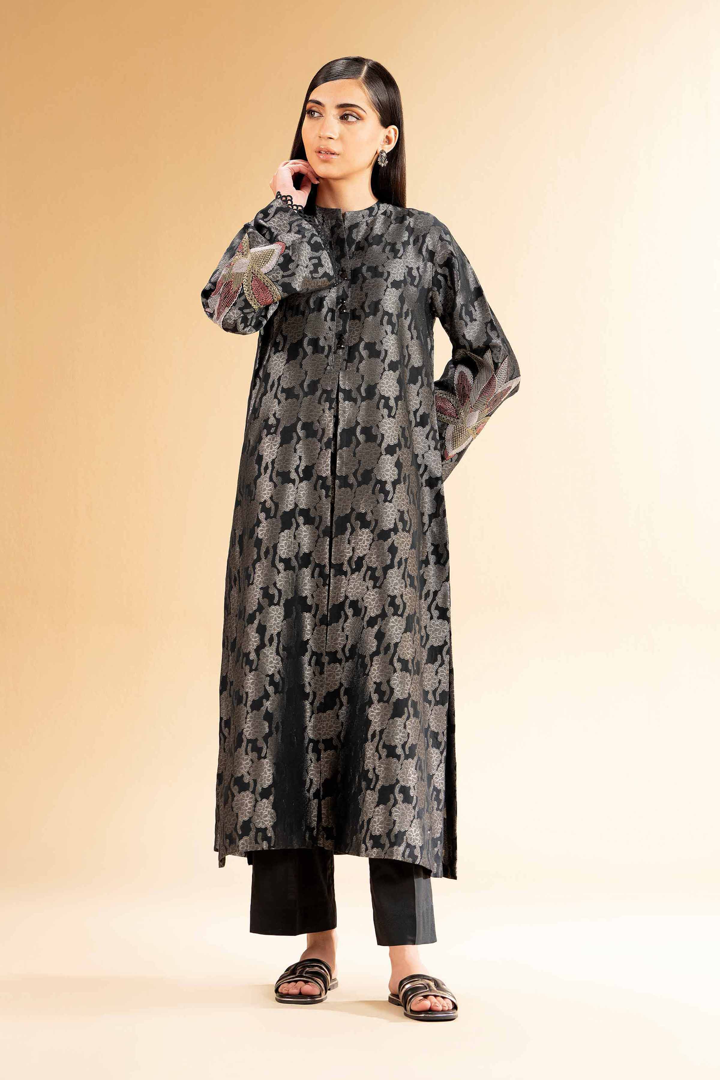 Nishat Linen 2 Piece - Jacquard Embroidered Suit - 42501293 Online Shopping