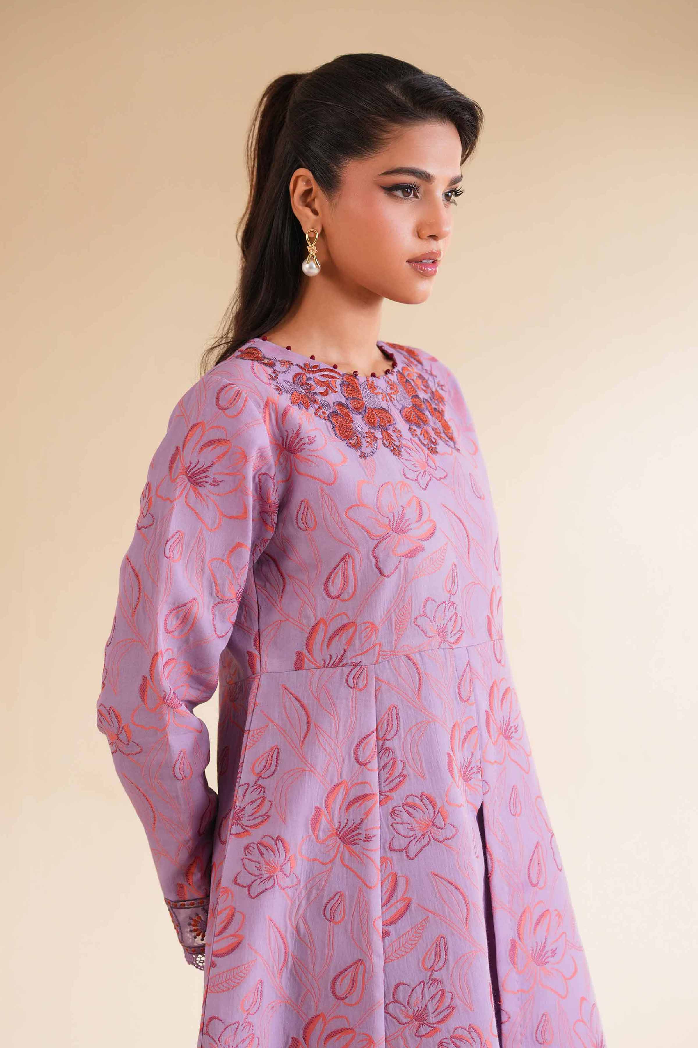 Nishat Linen 2 Piece - Jacquard Embroidered Suit - 42501294 Online Shopping