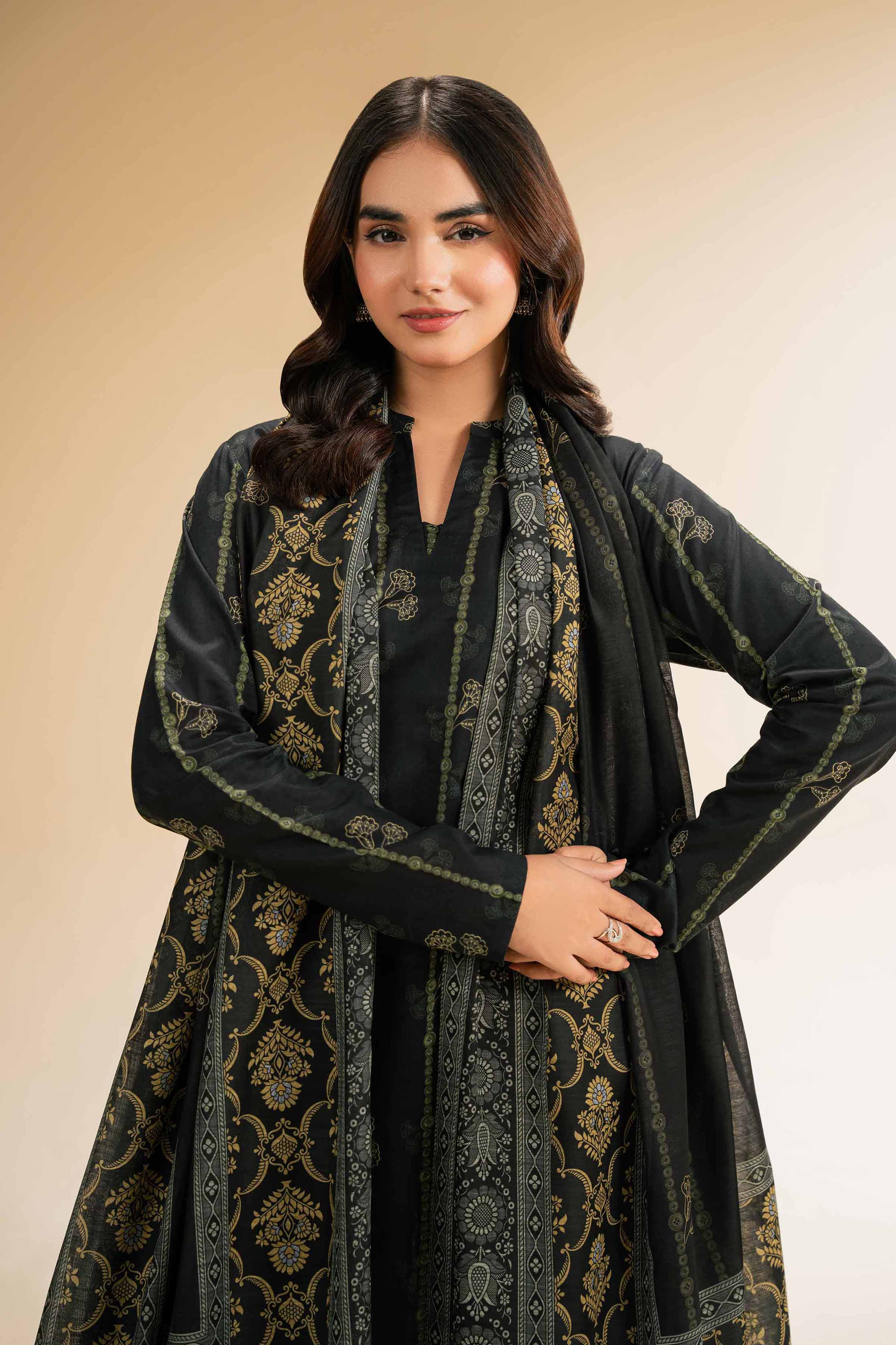 Nishat Linen 3 Piece - Printed Suit - 42501322 Online Shopping