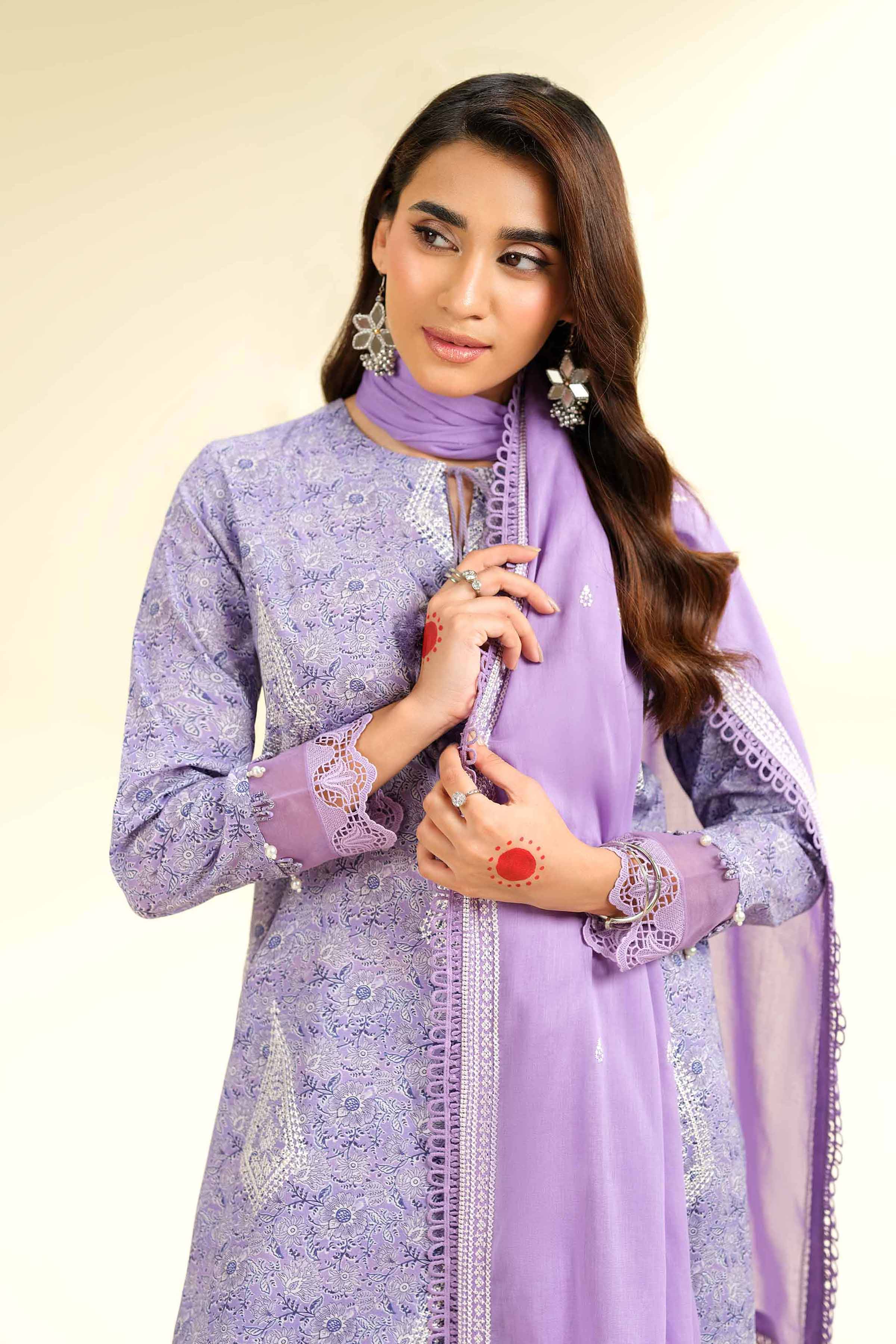 Nishat Linen 3 Piece - Printed Embroidered Suit - 42501362 Online Shopping