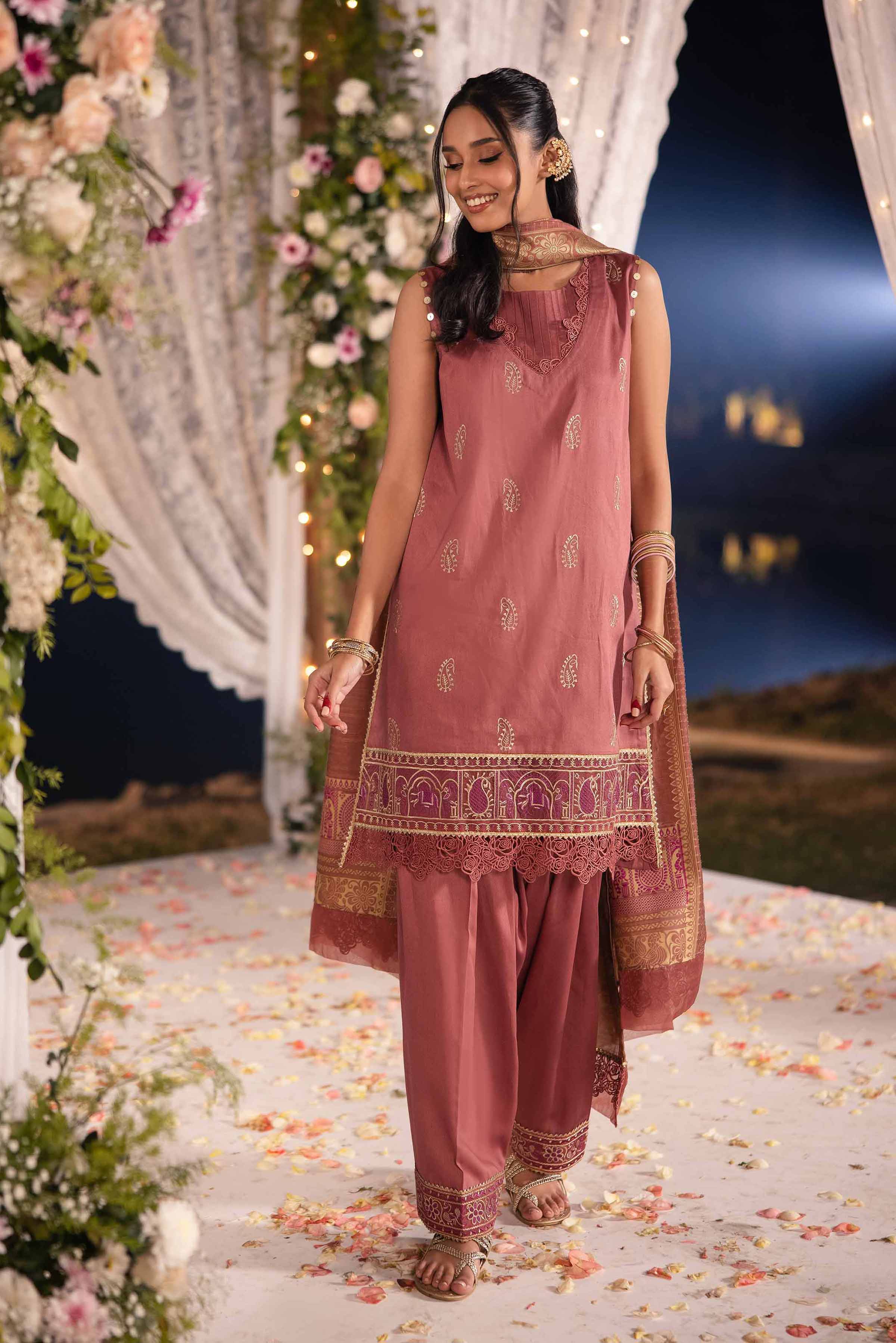 Nishat Linen 3 Piece - Embroidered Suit - 42501387 Online Shopping
