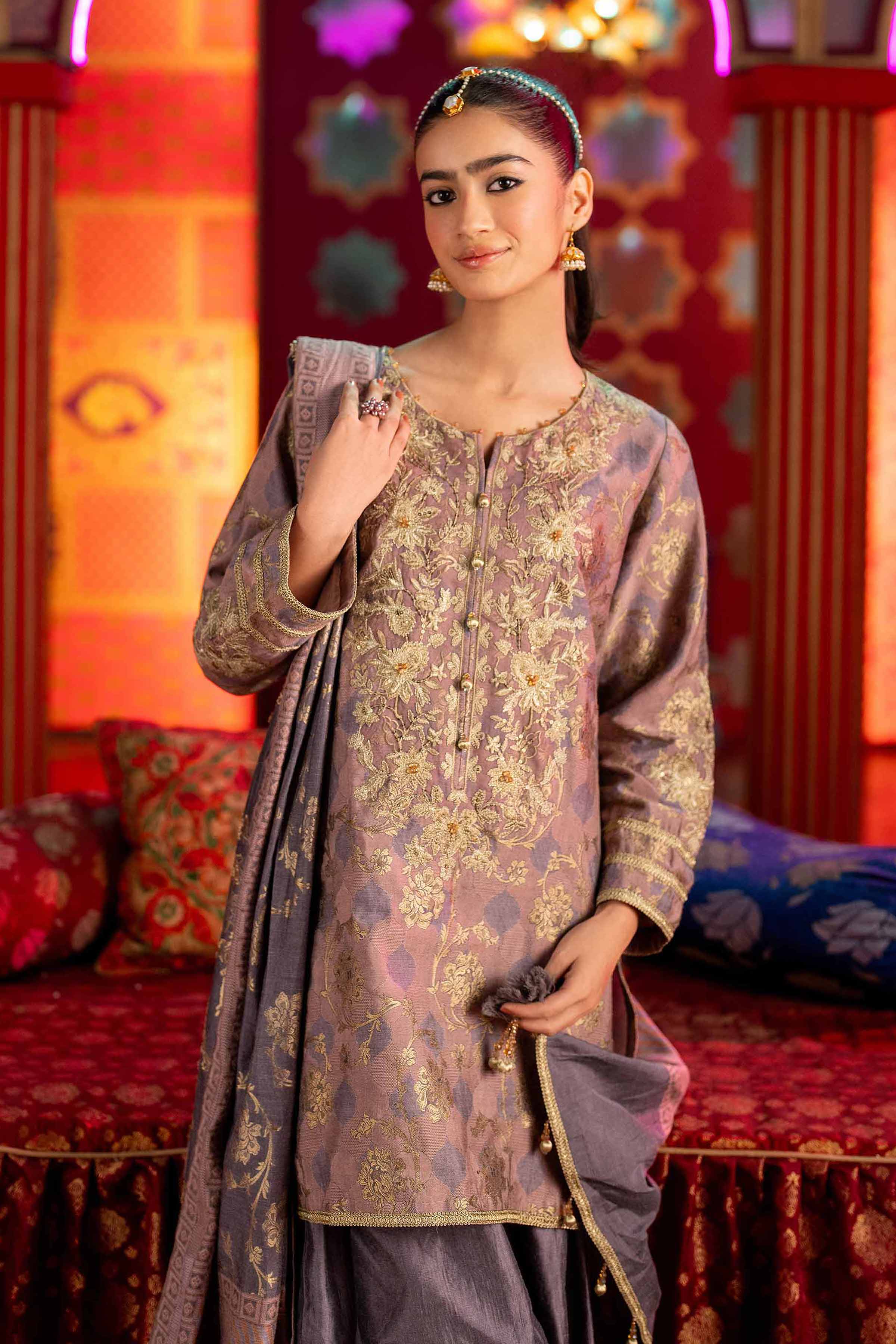 Nishat Linen 3 Piece - Jacquard Embroidered Suit - 42501400 Online Shopping