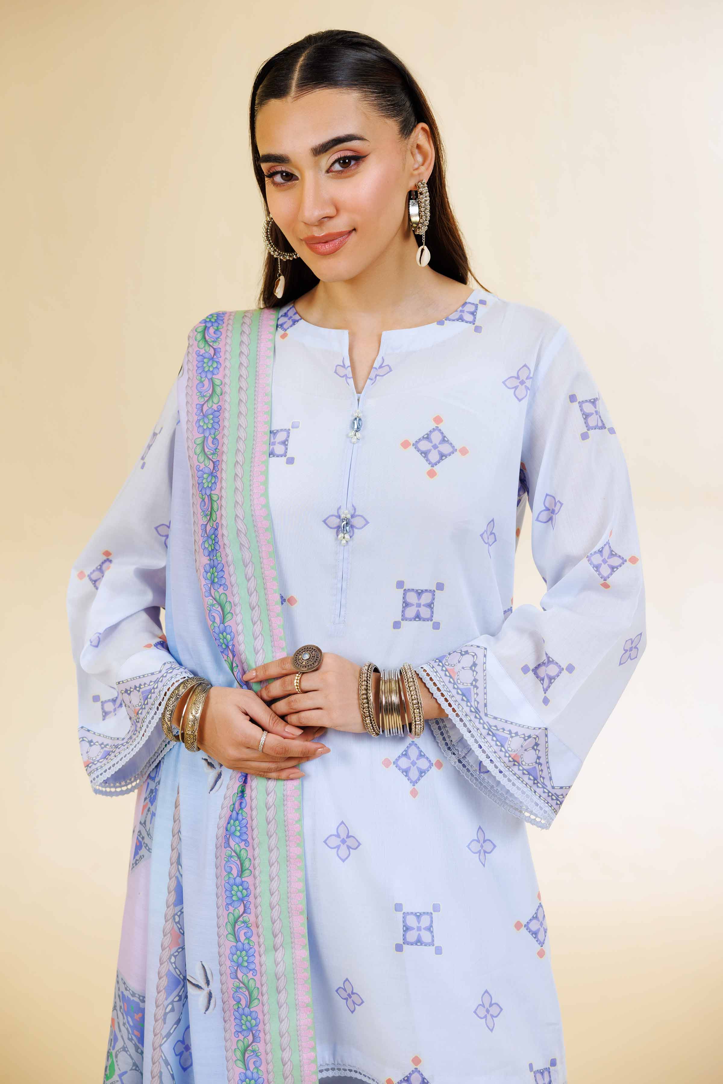Nishat Linen 3 Piece - Printed Suit - 42501457 Online Shopping