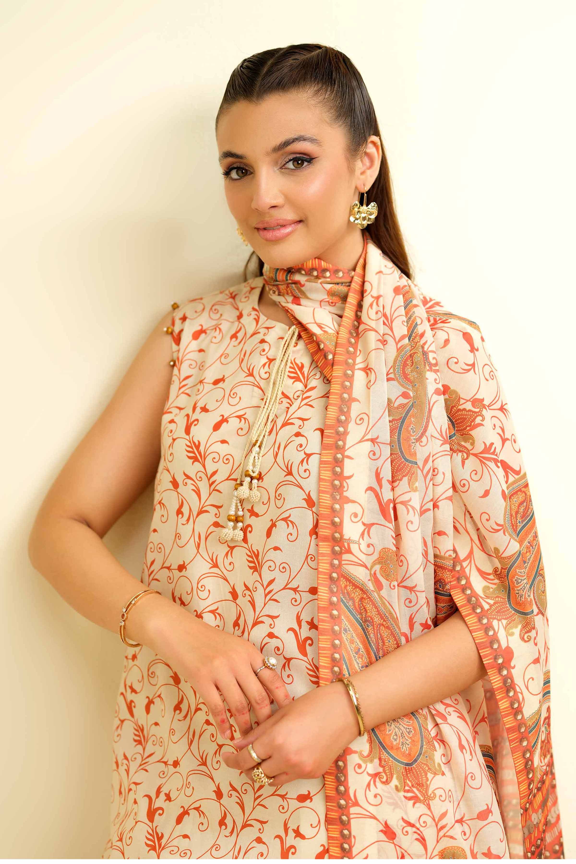 Nishat Linen 3 Piece - Printed Suit - 42501460 Online Shopping