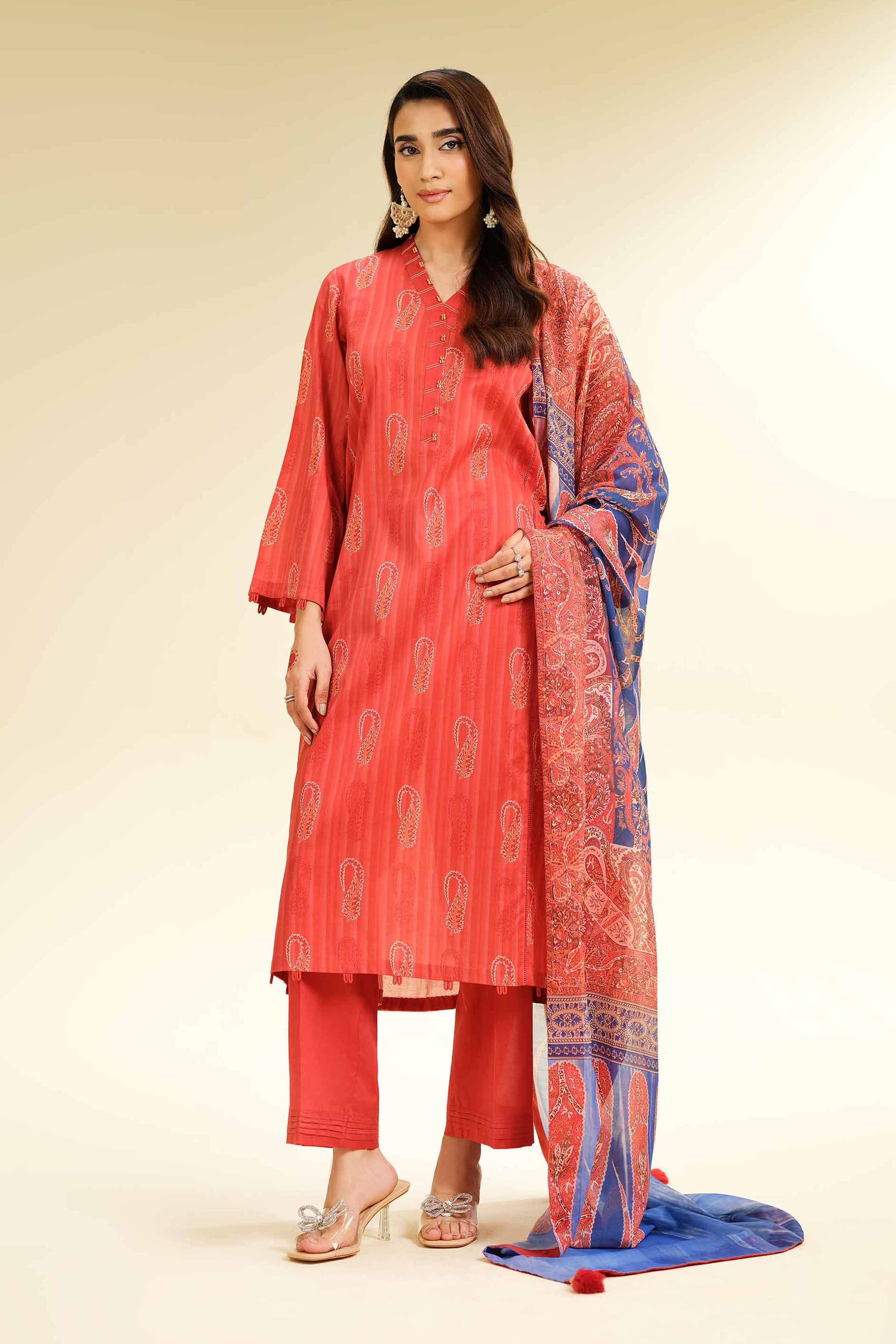 Nishat Linen 3 Piece - Printed Suit - 42501468 Online Shopping