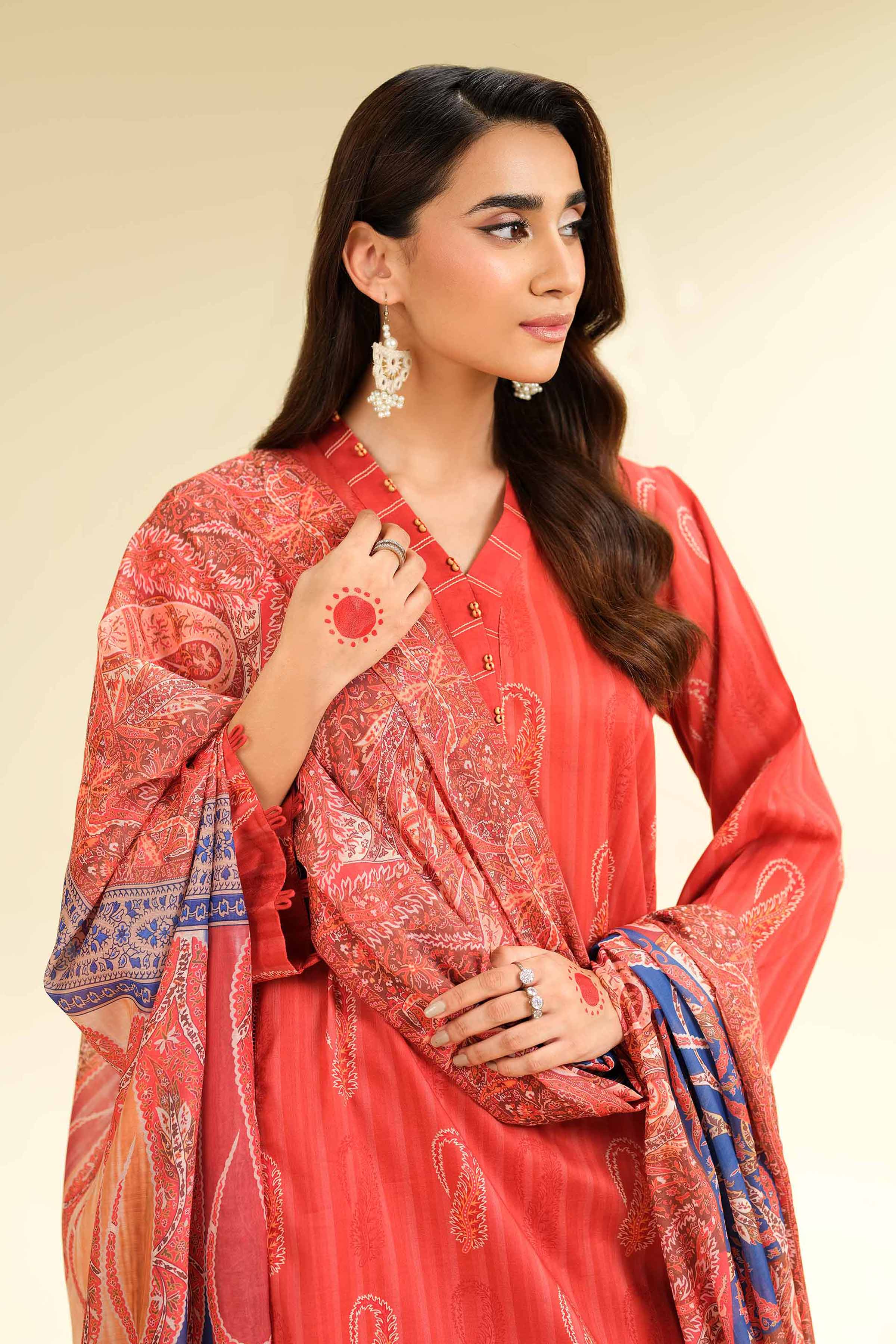 Nishat Linen 3 Piece - Printed Suit - 42501468 Online Shopping