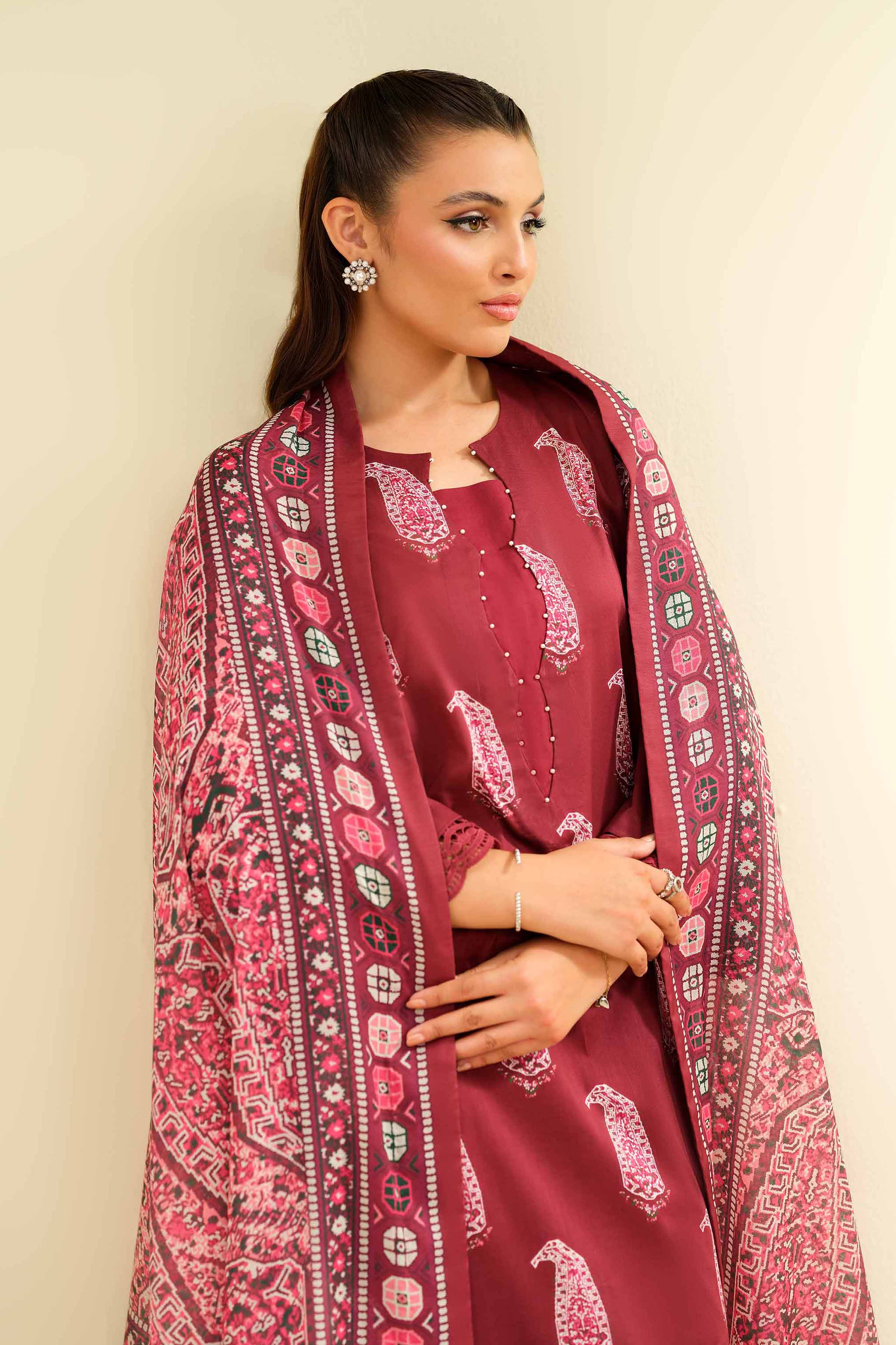 Nishat Linen 3 Piece - Printed Suit - 42501472 Online Shopping