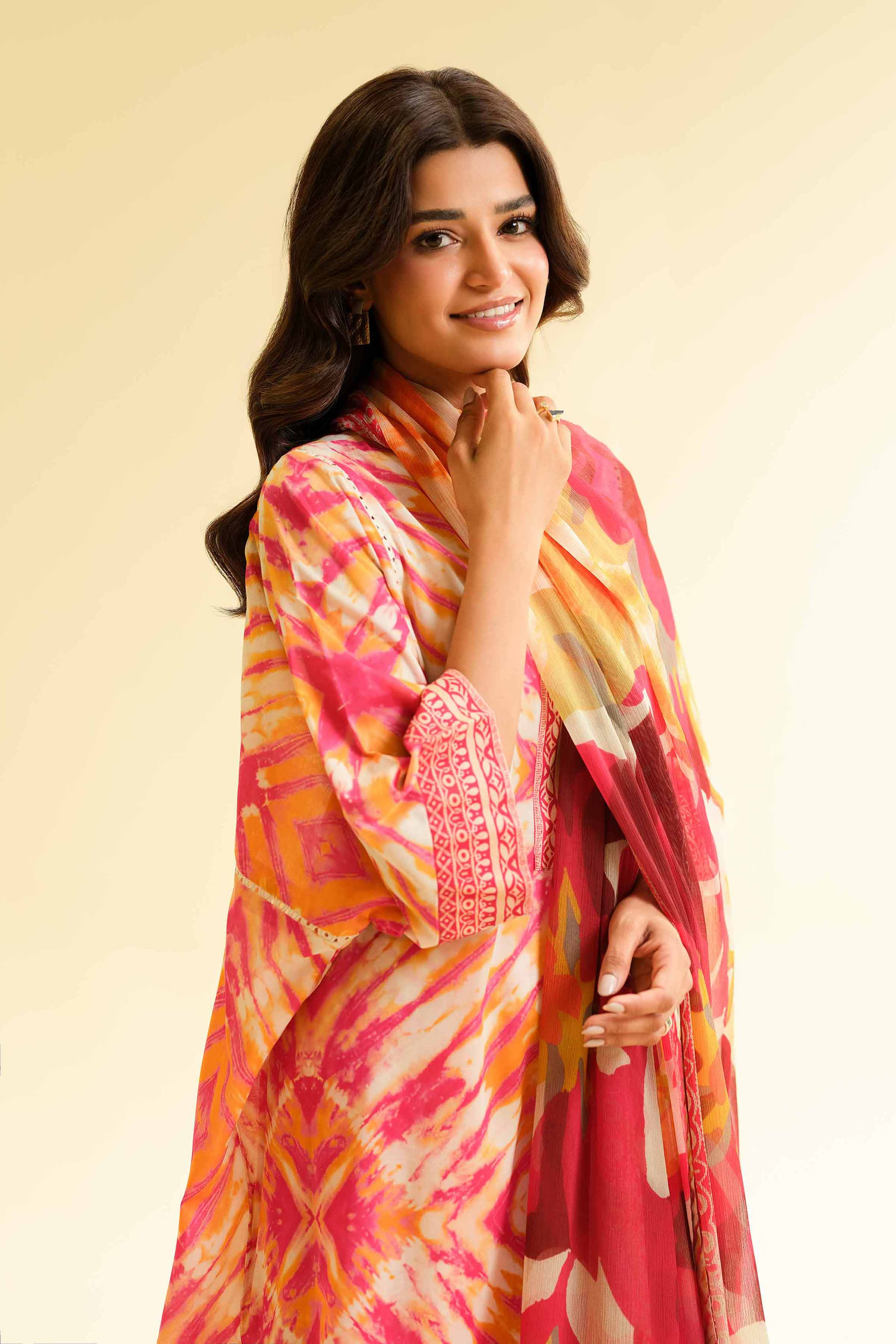 Nishat Linen 3 Piece - Printed Suit - 42501494 Online Shopping