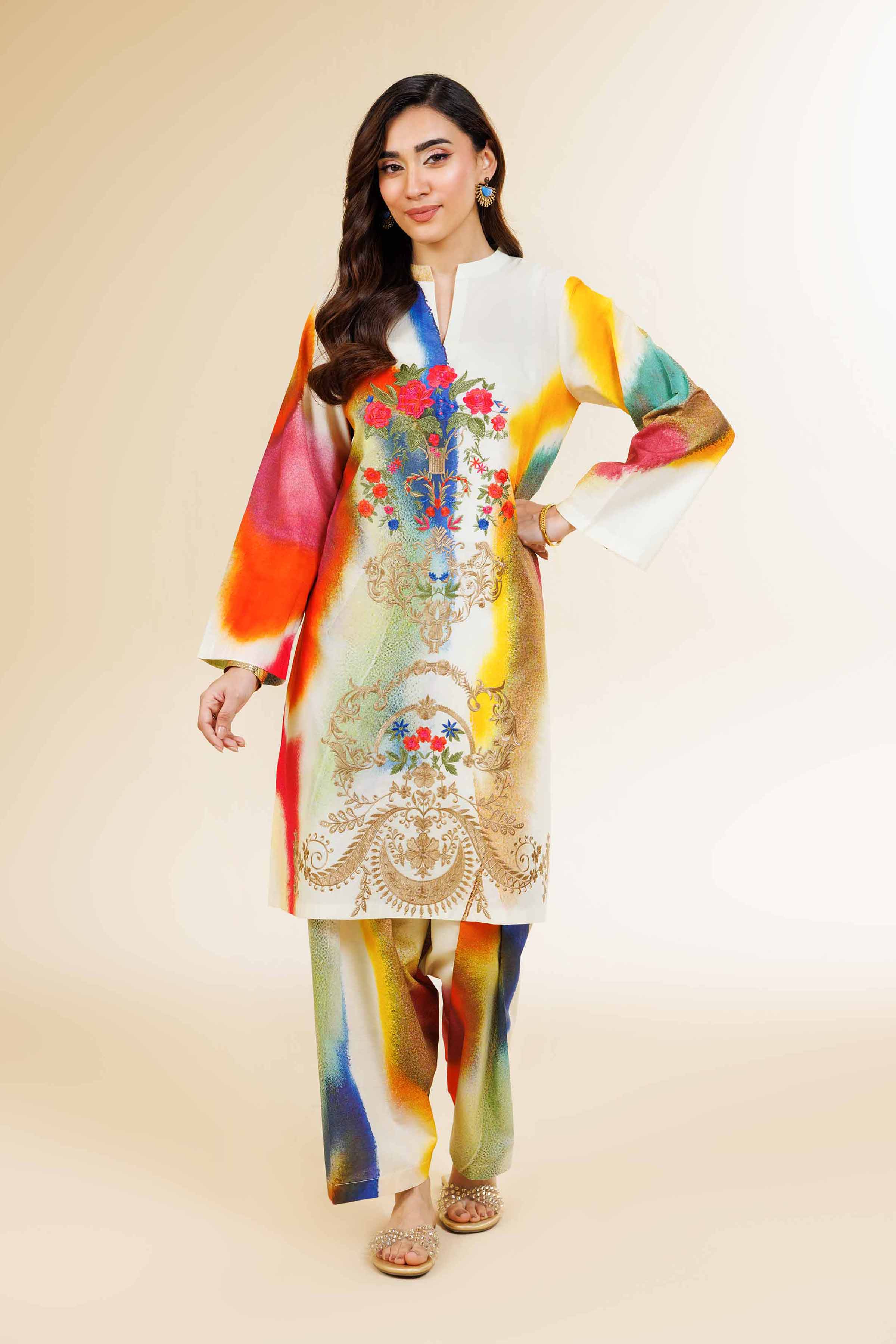 Nishat Linen 2 Piece - Digital Printed Suit - 42501560 Online Shopping