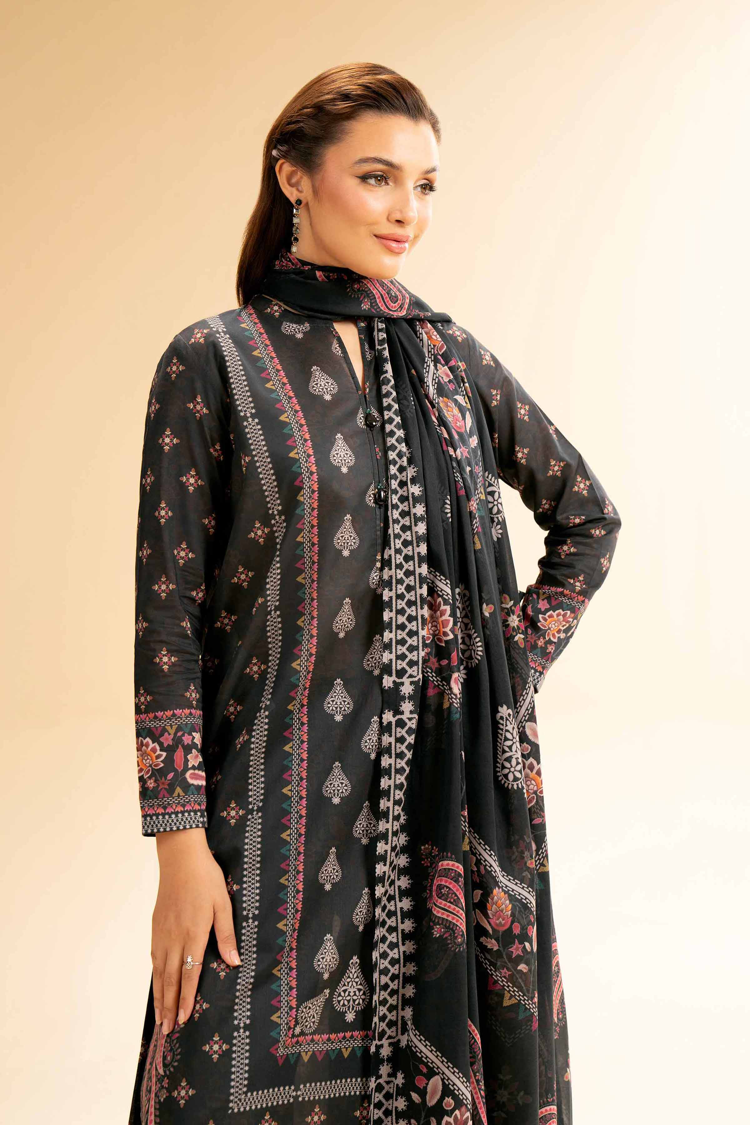 Nishat Linen 3 Piece - Digital Printed Suit - 42501589 Online Shopping