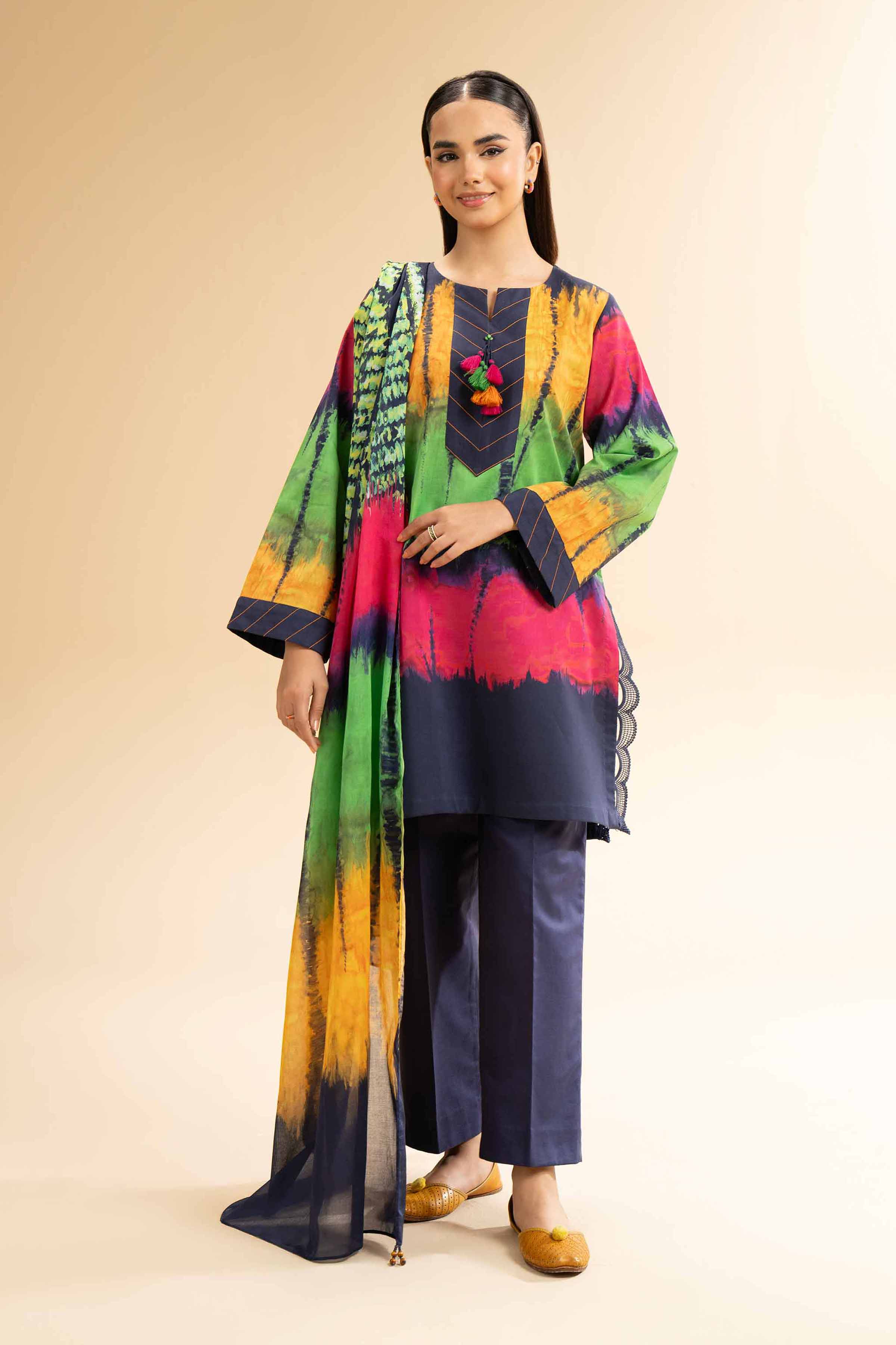 Nishat Linen 3 Piece - Digital Printed Suit - 42501604 Online Shopping