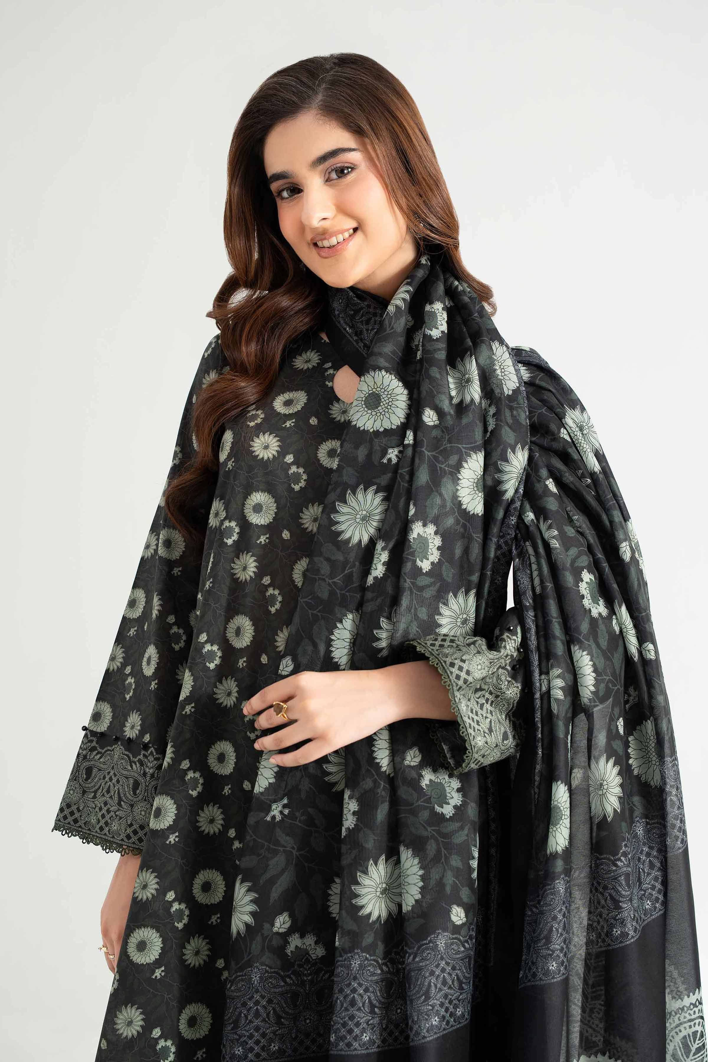 Nishat Linen 3 Piece - Digital Printed Embroidered Suit - 42501620 Online Shopping