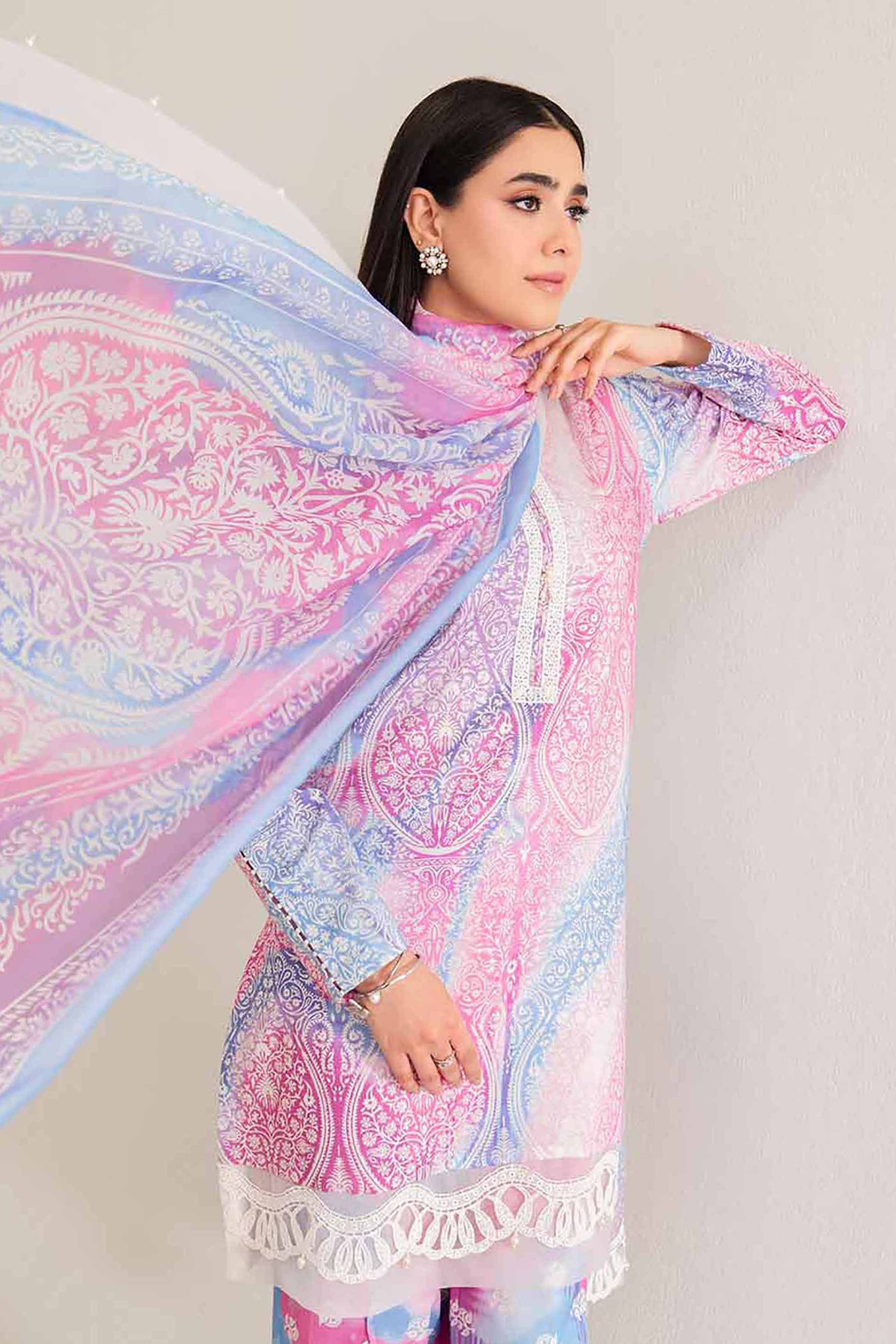 Nishat Linen 3 Piece - Digital Printed Embroidered Suit - 42501624 Online Shopping