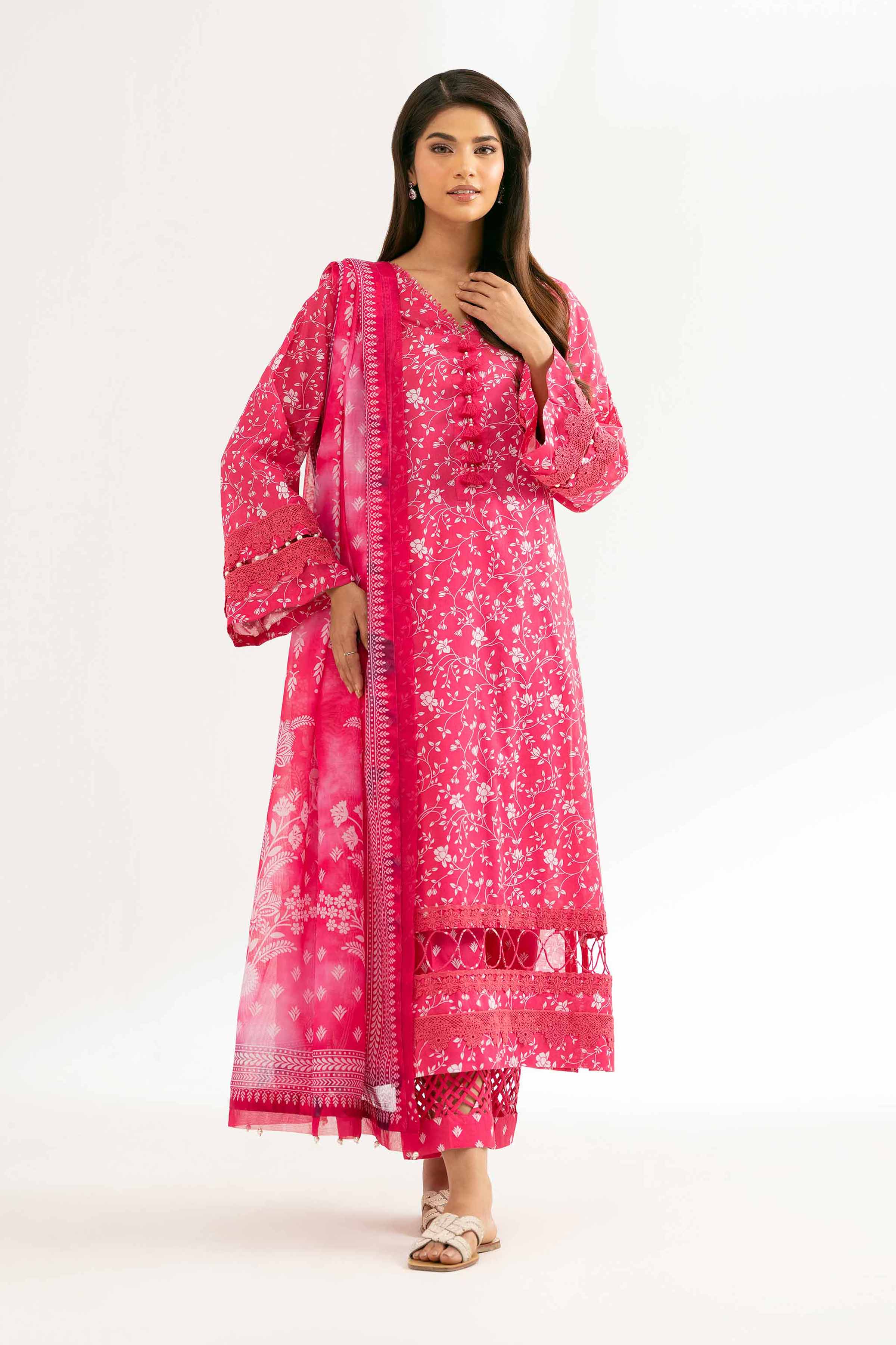 Nishat Linen 3 Piece - Digital Printed Embroidered Suit - 42501627 Online Shopping