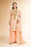 Nishat Linen 3 Piece - Flatbed Paste Embroidered Suit - 42501665 Online Shopping