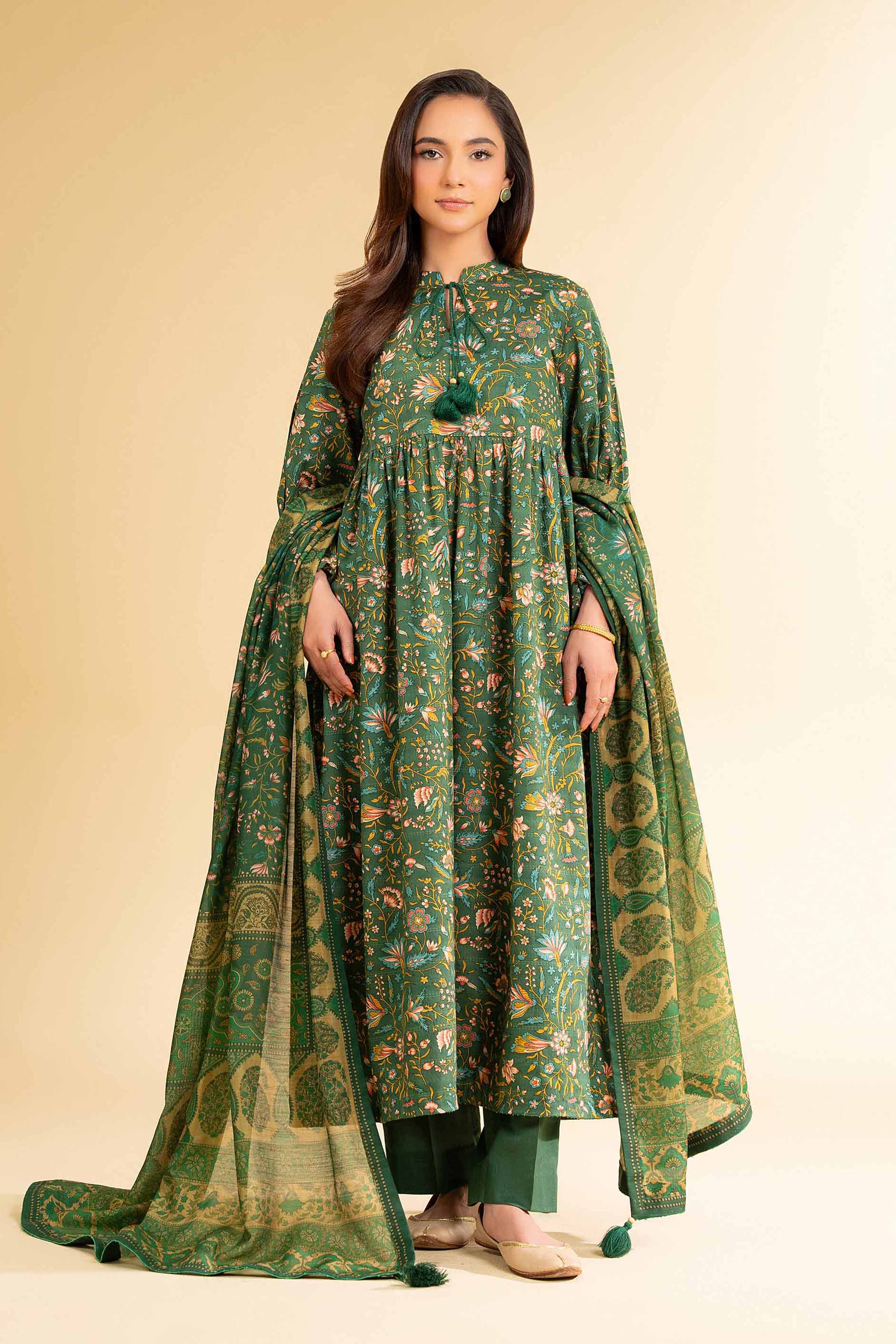 Nishat Linen 3 Piece - Digital Printed Suit - 42501670 Online Shopping