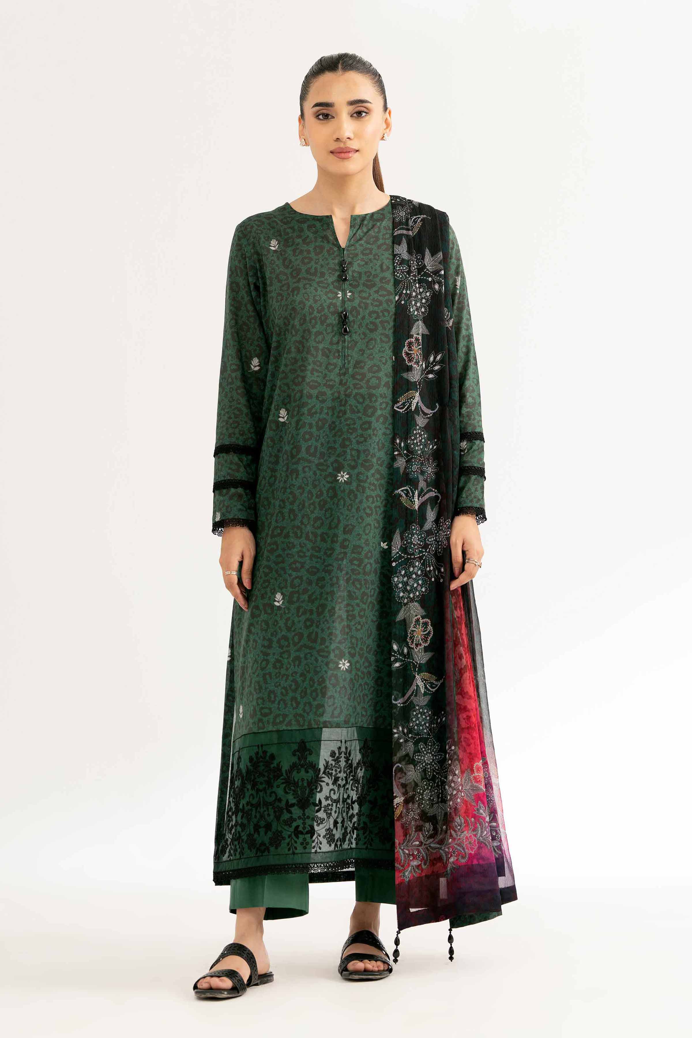 Nishat Linen 2 Piece - Digital Printed Embroidered Suit - 42501725 Online Shopping