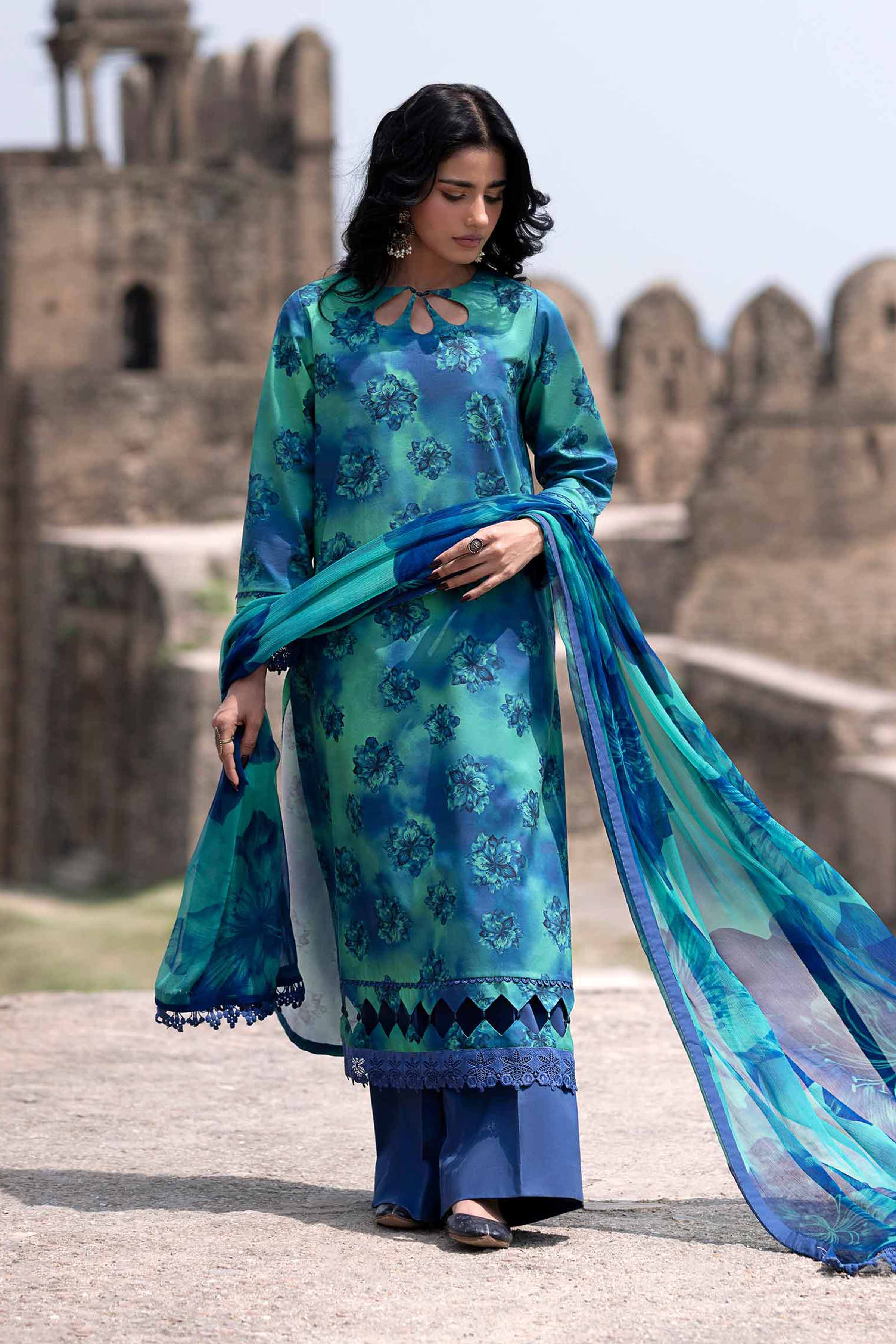 Nishat Linen 2 Piece - Digital Printed Embroidered Suit - 42501731 Online Shopping