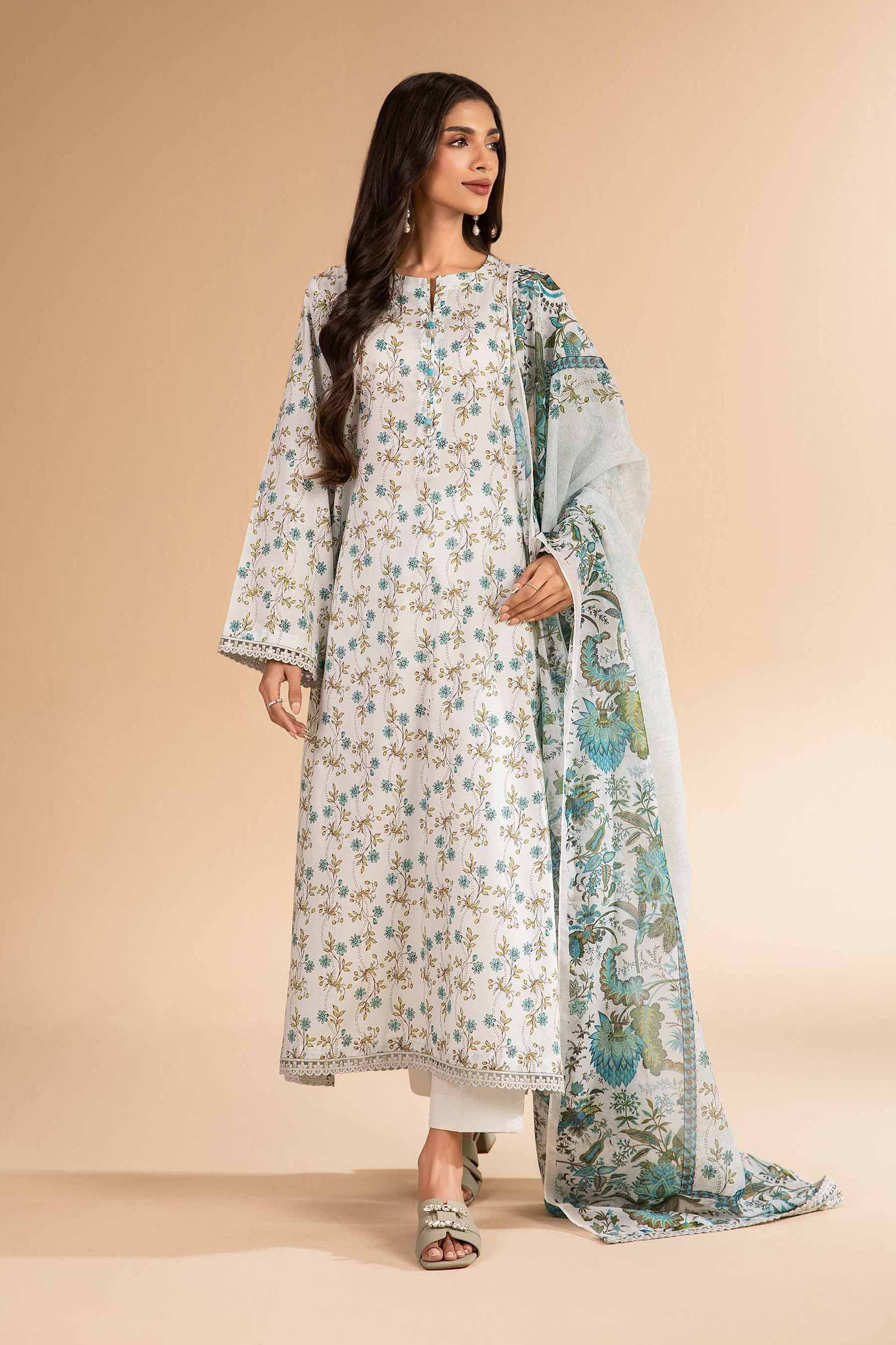 Nishat Linen 2 Piece - Digital Printed Embroidered Suit - 42501755 Online Shopping