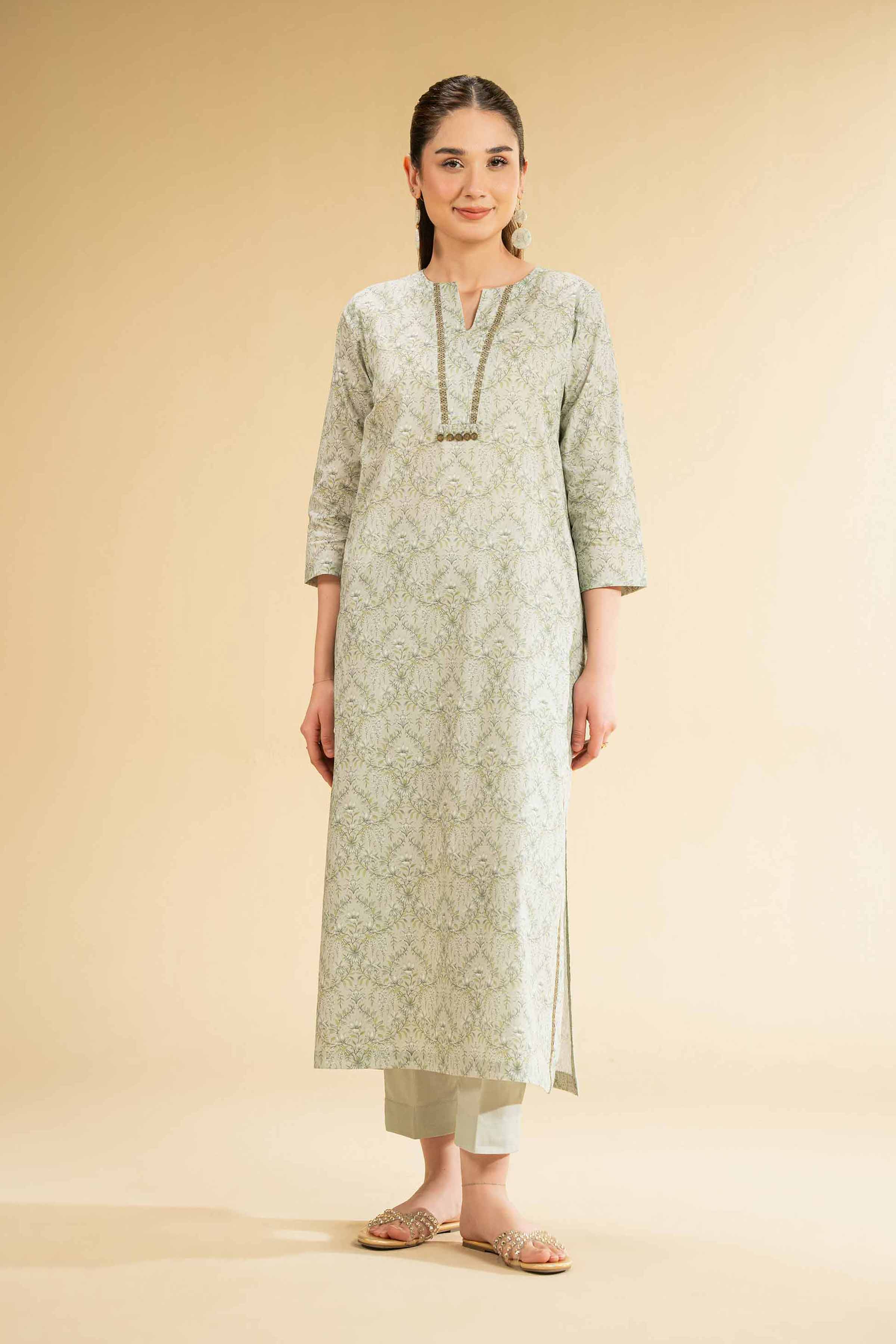 Nishat Linen 2 Piece - Digital Printed Embroidered Suit - 42501771 Online Shopping