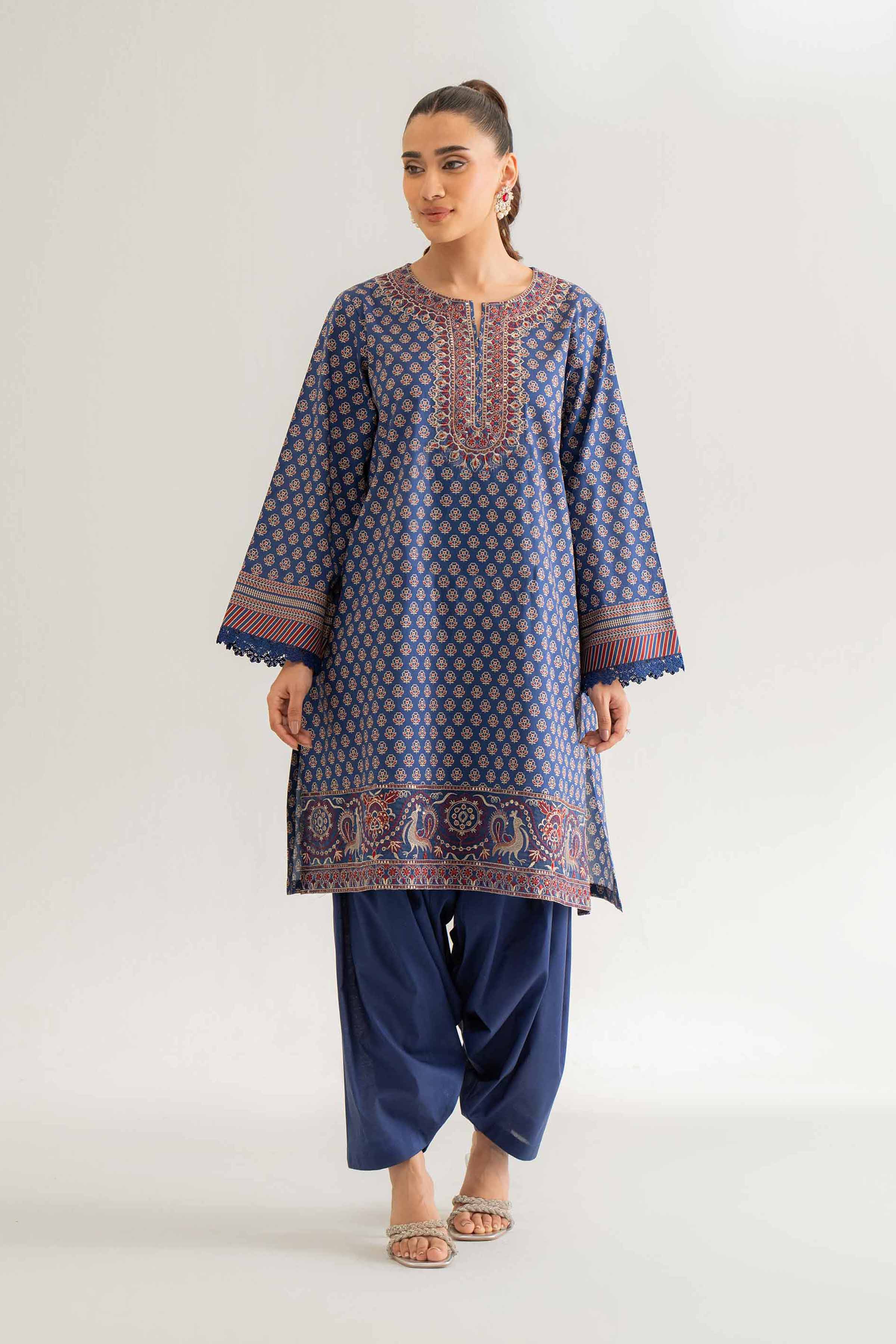 Nishat Linen 2 Piece - Digital Printed Embroidered Suit - 42501777 Online Shopping