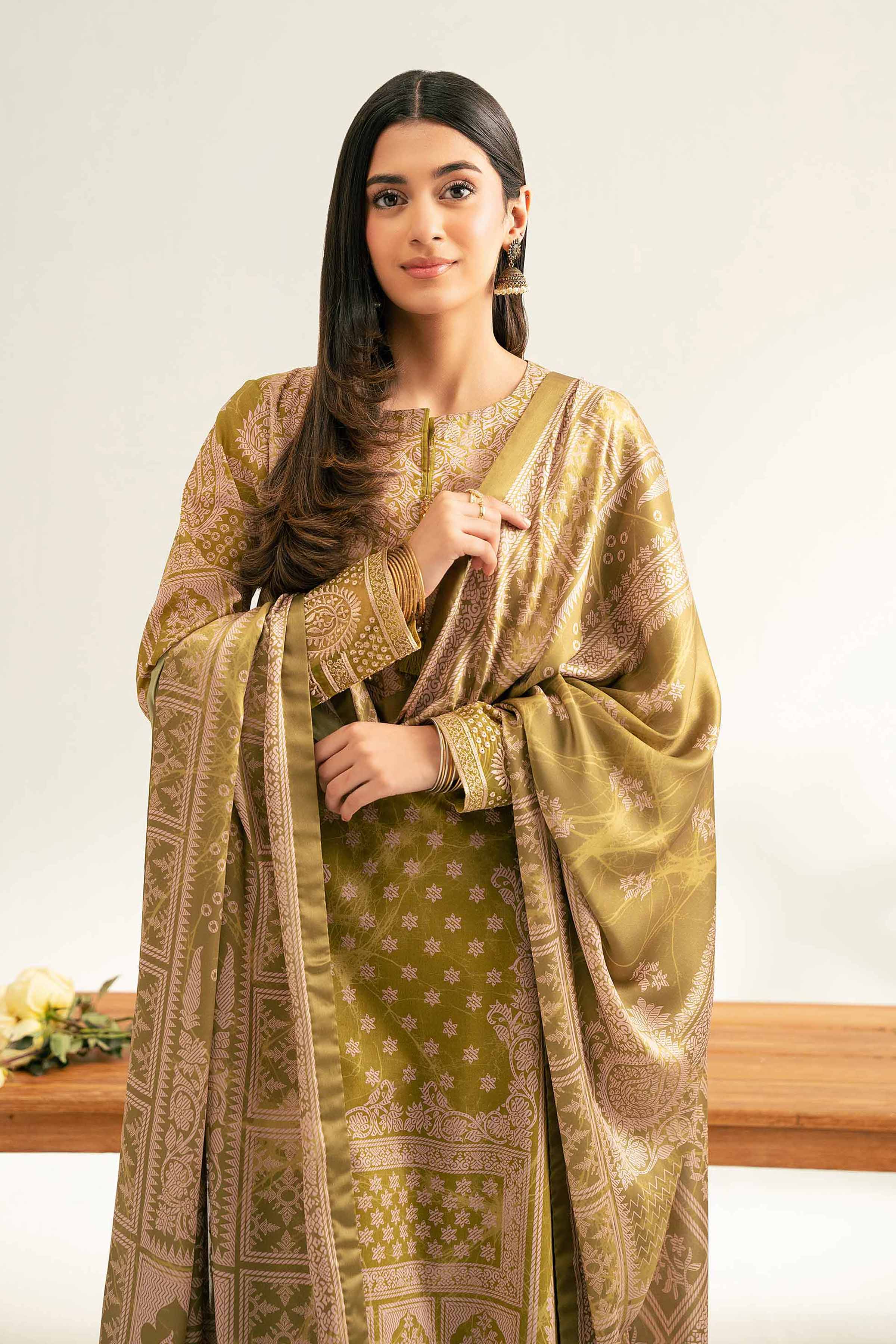 Nishat Linen 3 Piece - Digital Printed Embroidered Suit - 42501843 Online Shopping
