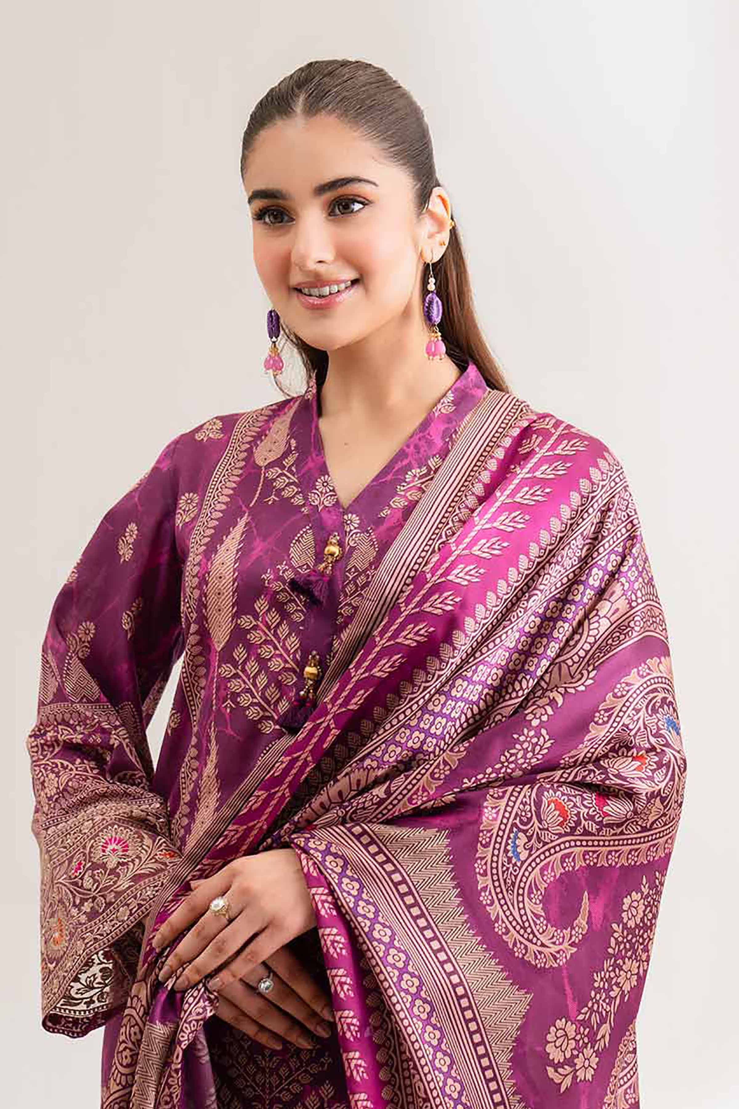 Nishat Linen 3 Piece - Digital Printed Embroidered Suit - 42501845 Online Shopping
