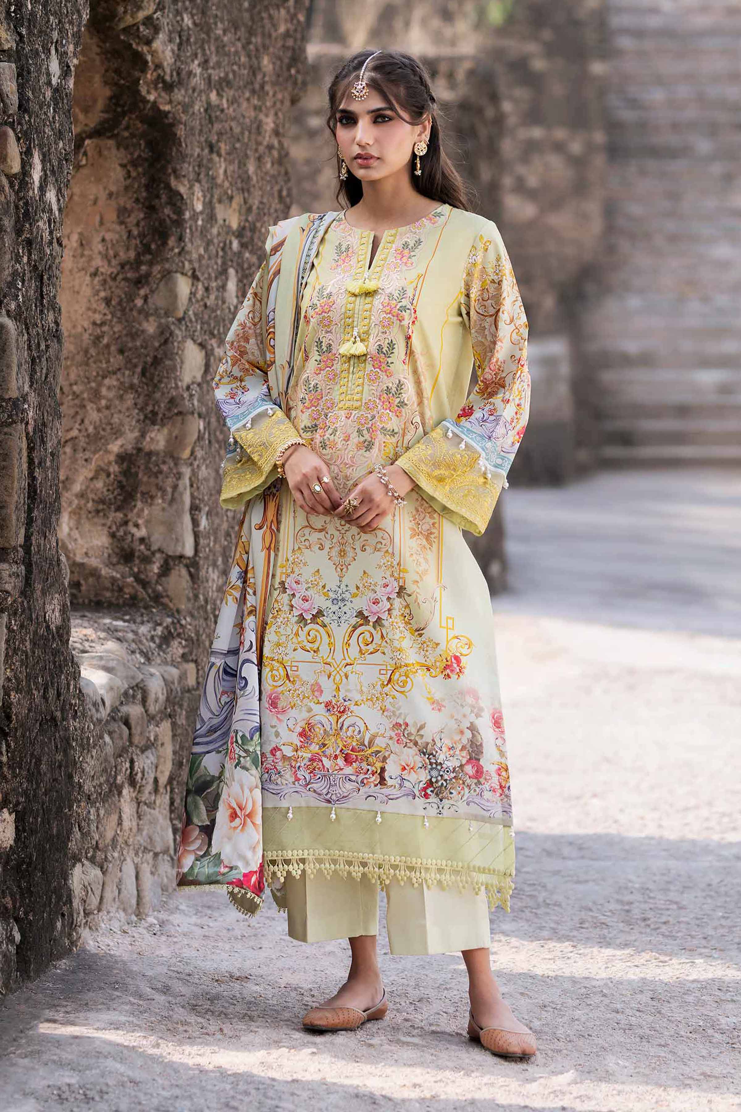 Nishat Linen 3 Piece - Digital Printed Embroidered Suit - 42501847 Online Shopping