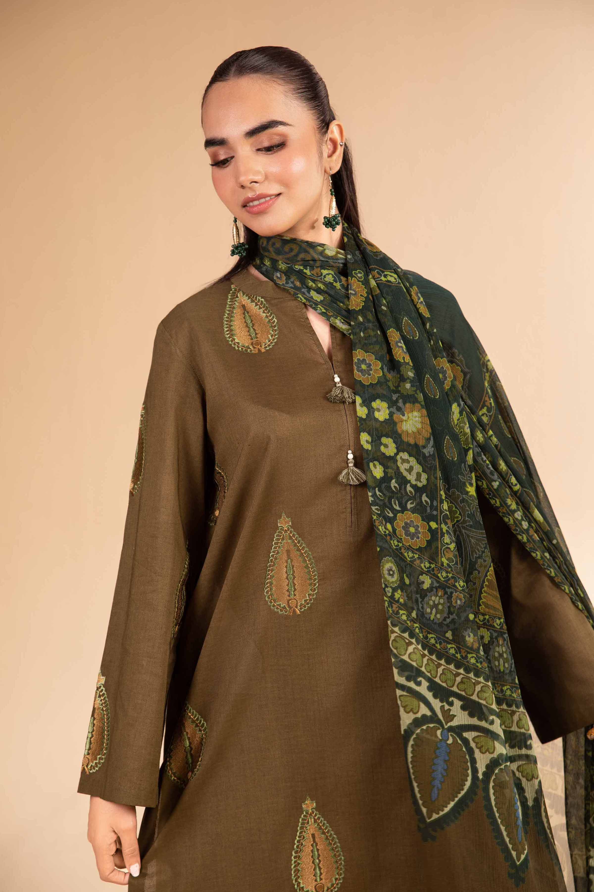Nishat Linen 3 Piece - Digital Printed Embroidered Suit - 42501985 Online Shopping