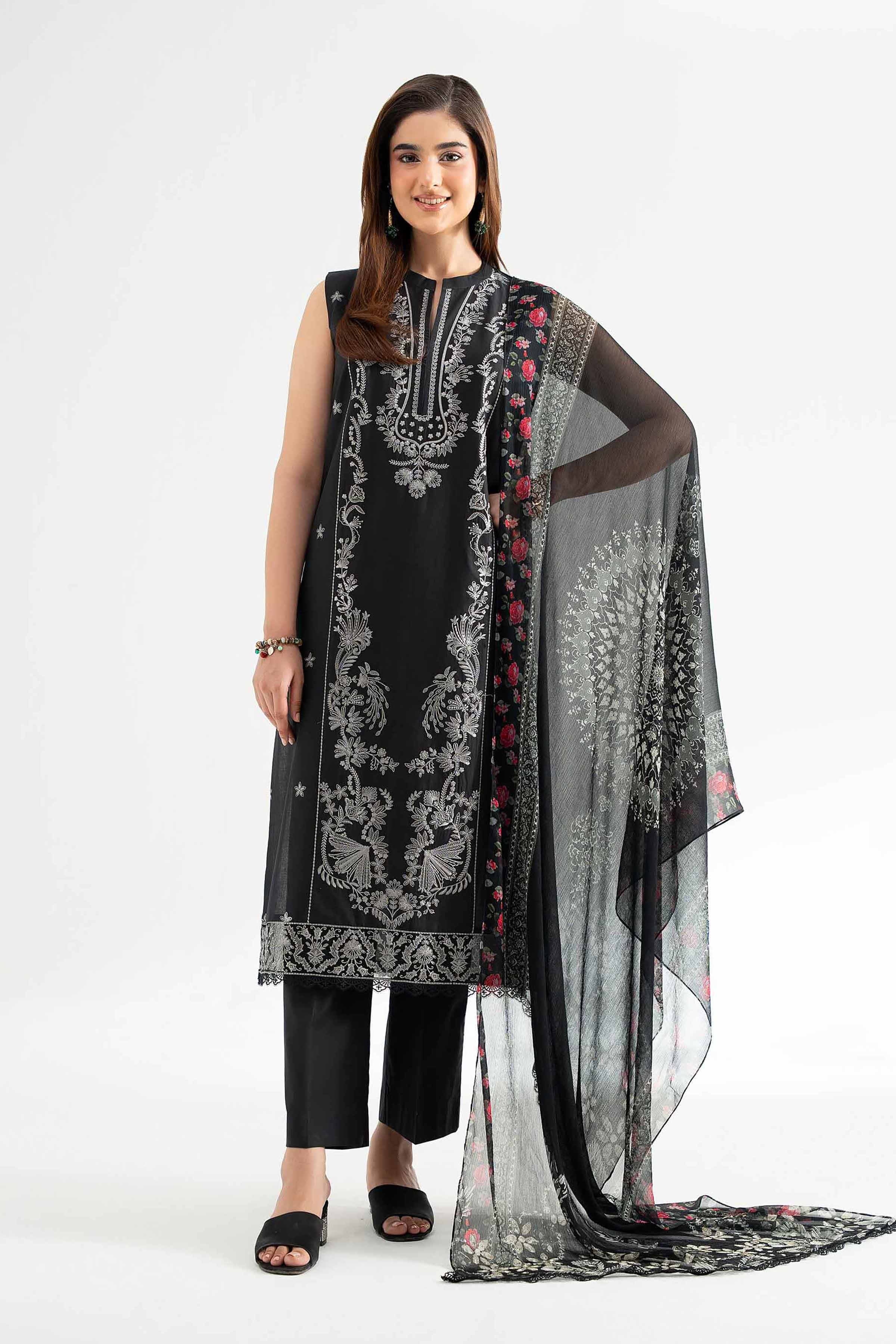 Nishat Linen 3 Piece - Digital Printed Embroidered Suit - 42501990 Online Shopping