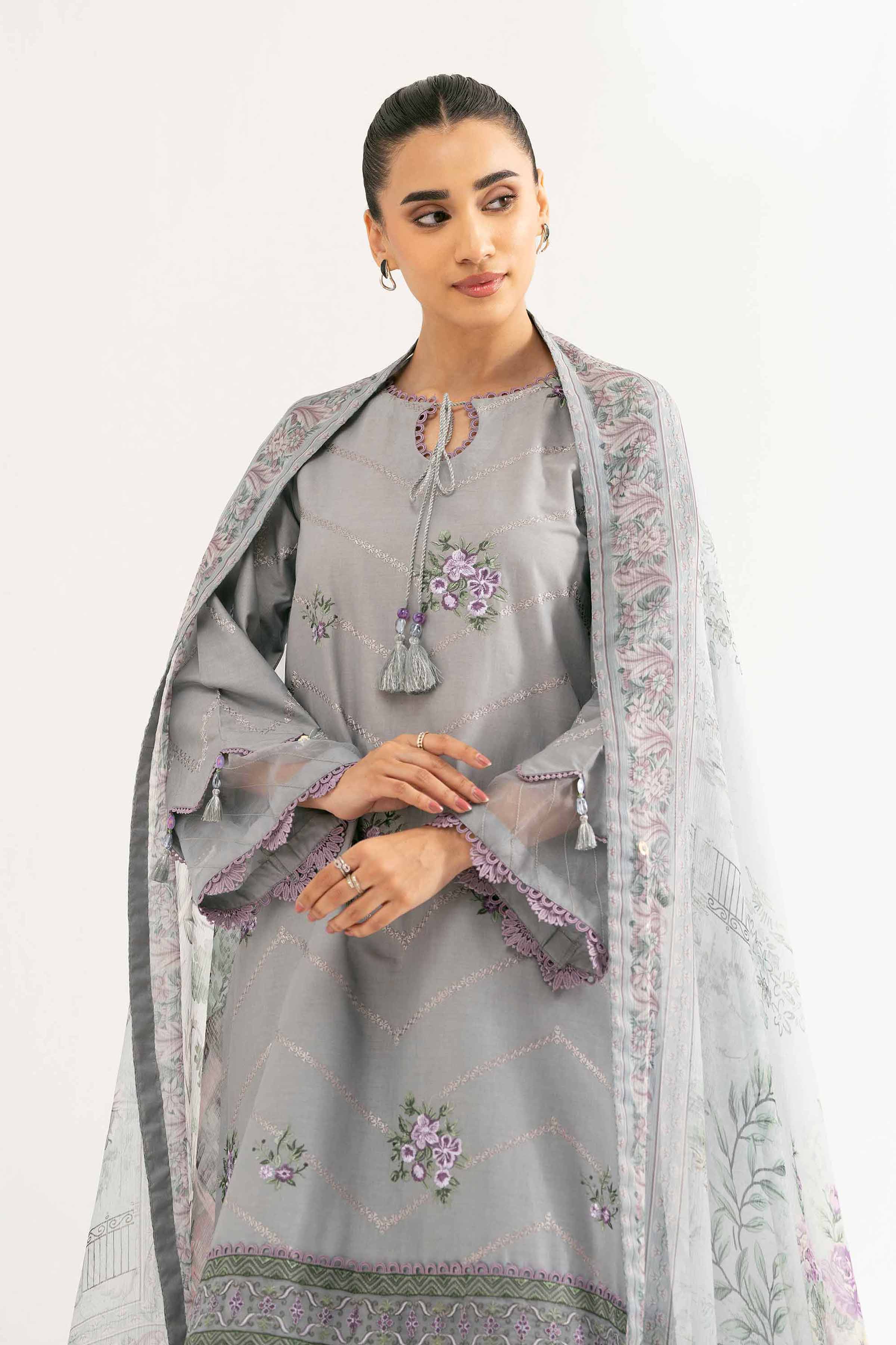 Nishat Linen 3 Piece - Digital Printed Embroidered Suit - 42502111 Online Shopping