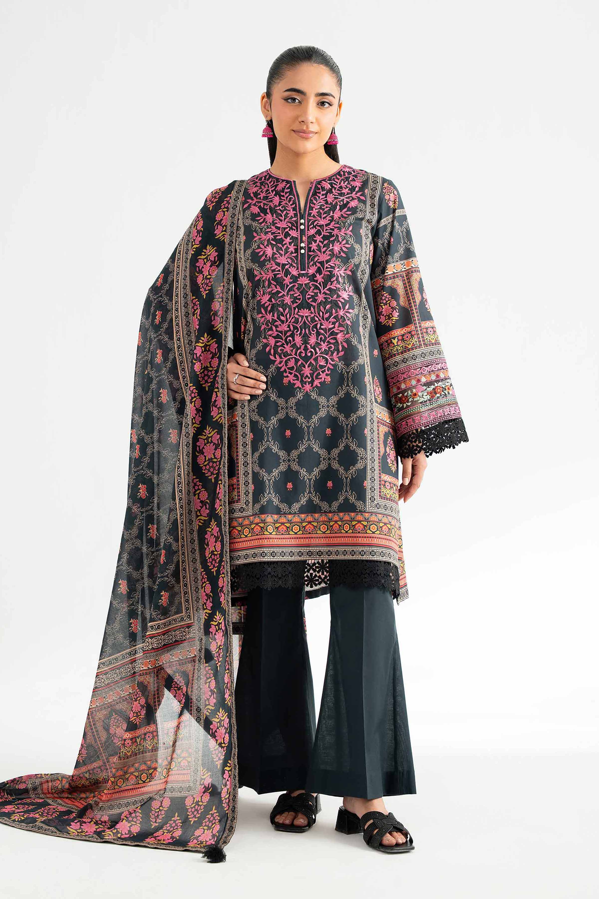 Nishat Linen 3 Piece - Digital Printed Suit - 42502225 Online Shopping