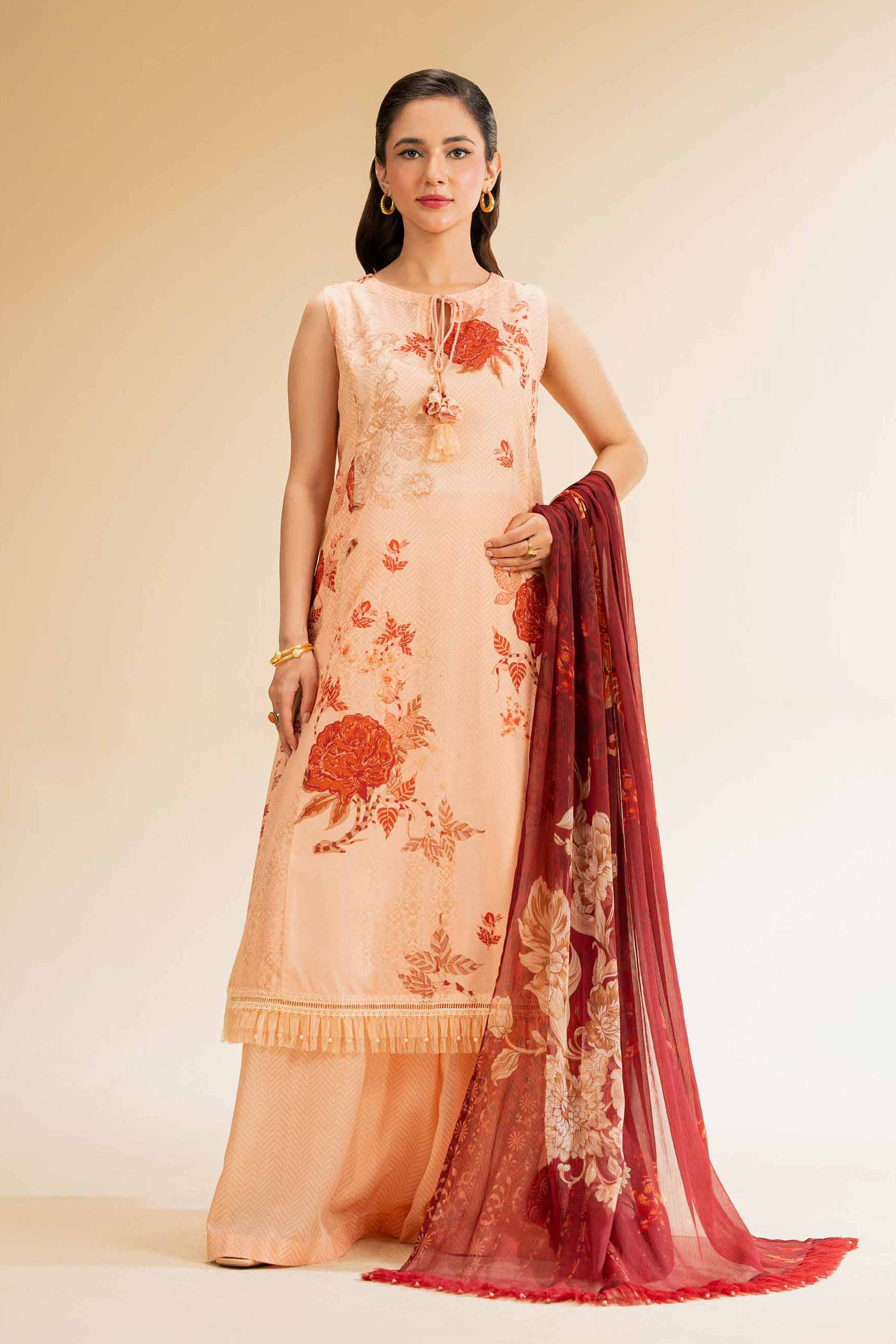 Nishat Linen 3 Piece - Printed Suit - 42519370 Online Shopping