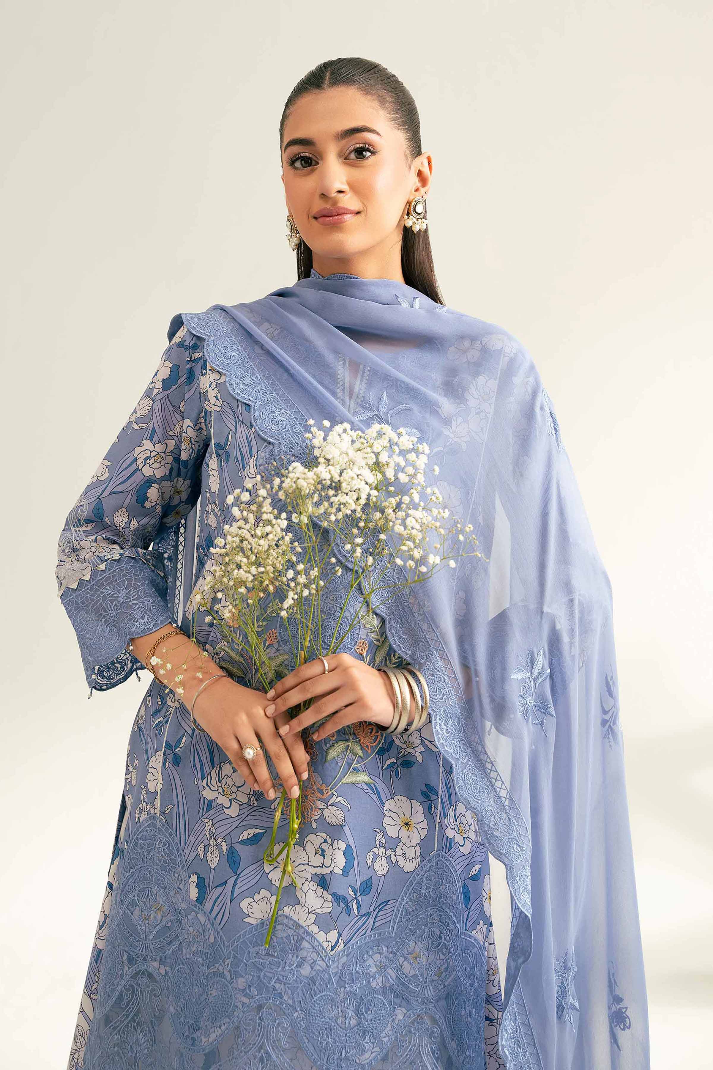 Nishat Linen 3 Piece - Embroidered Suit - 42519399 Online Shopping