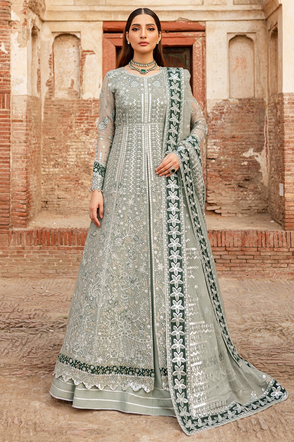 Farasha Grey Veil Online Shopping