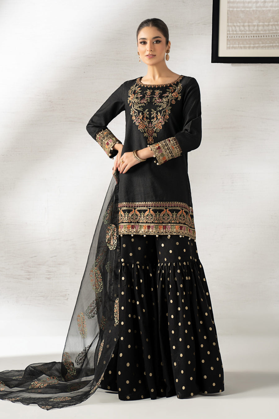 Maria B DWW2507-ESM-BLK Online Shopping