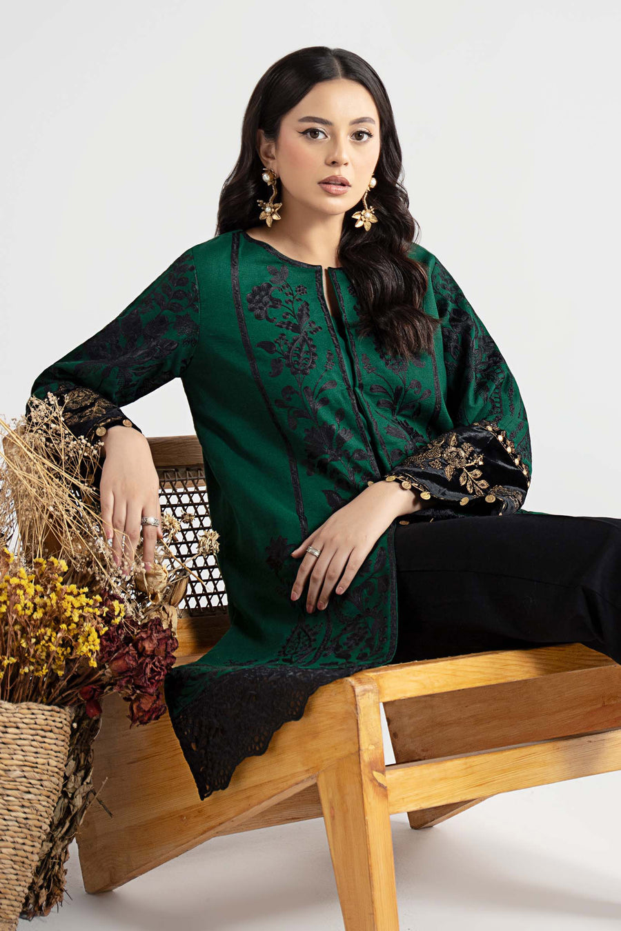 Maria B DWW2518-ESM-GRN Online Shopping