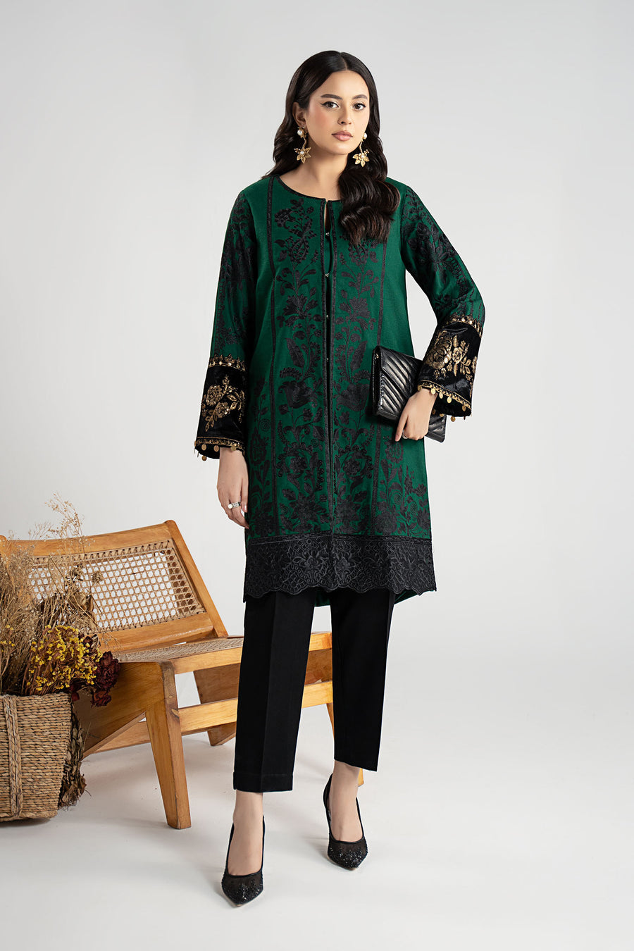 Maria B DWW2518-ESM-GRN Online Shopping